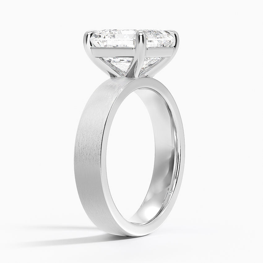Peyton 4mm Satin Finish Solitaire Ring