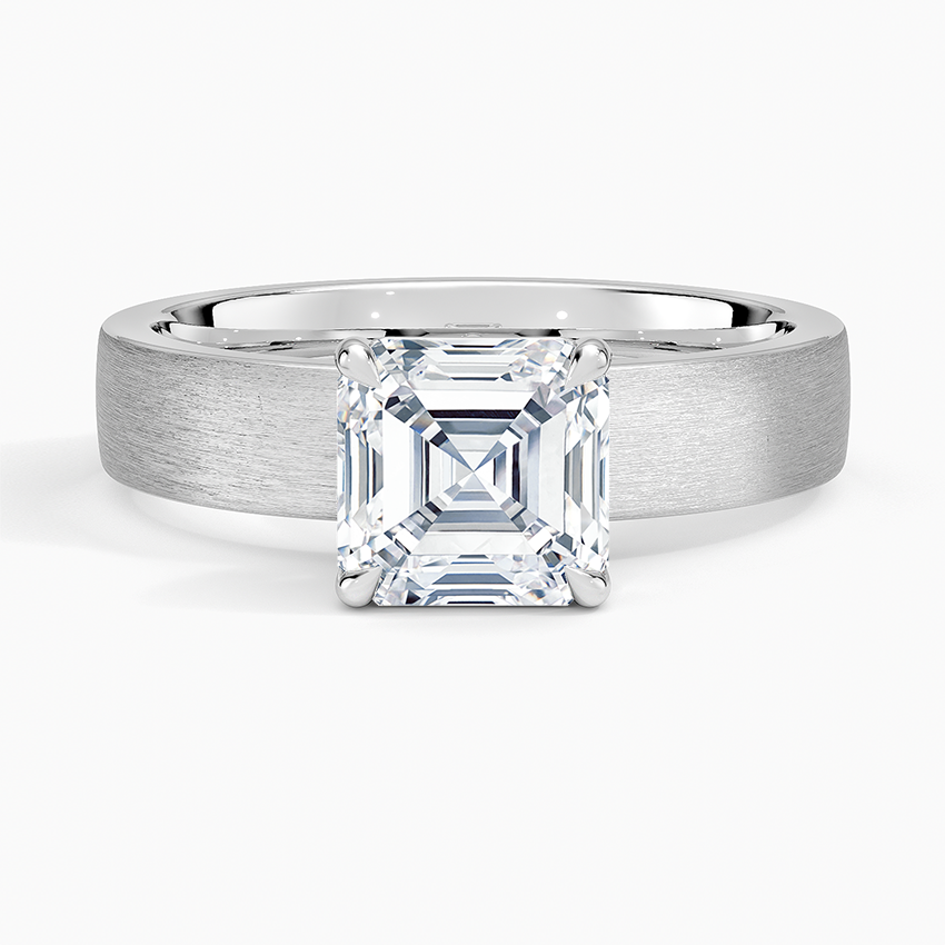 Peyton 4mm Satin Finish Solitaire Ring