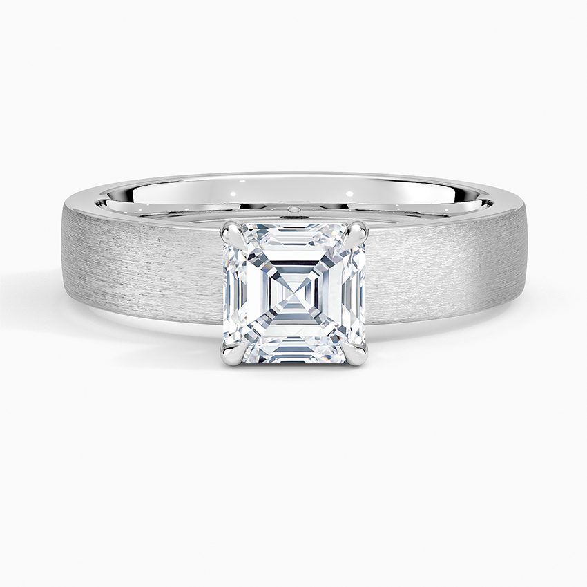 Peyton 4mm Satin Finish Solitaire Ring