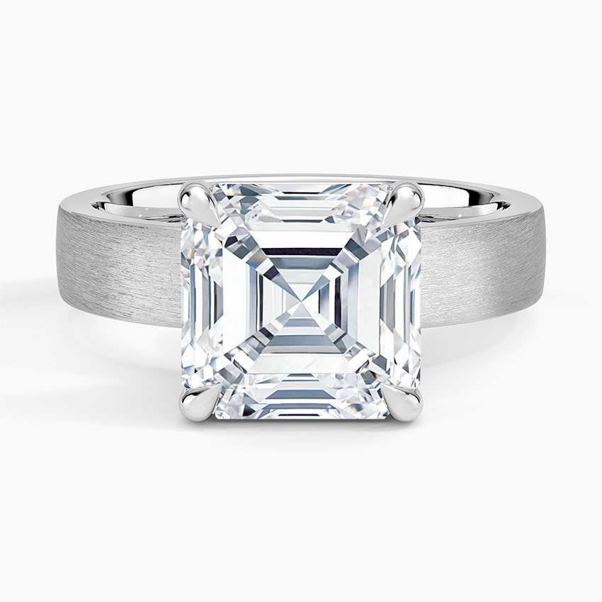 Peyton 4mm Satin Finish Solitaire Ring