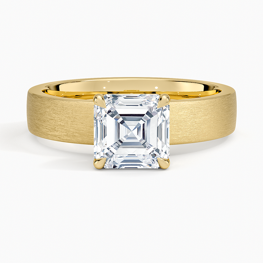 Peyton 4mm Satin Finish Solitaire Ring