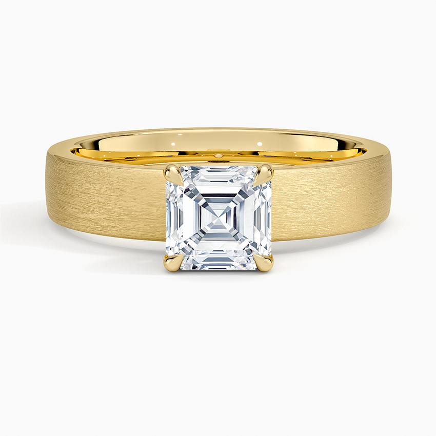 Peyton 4mm Satin Finish Solitaire Ring