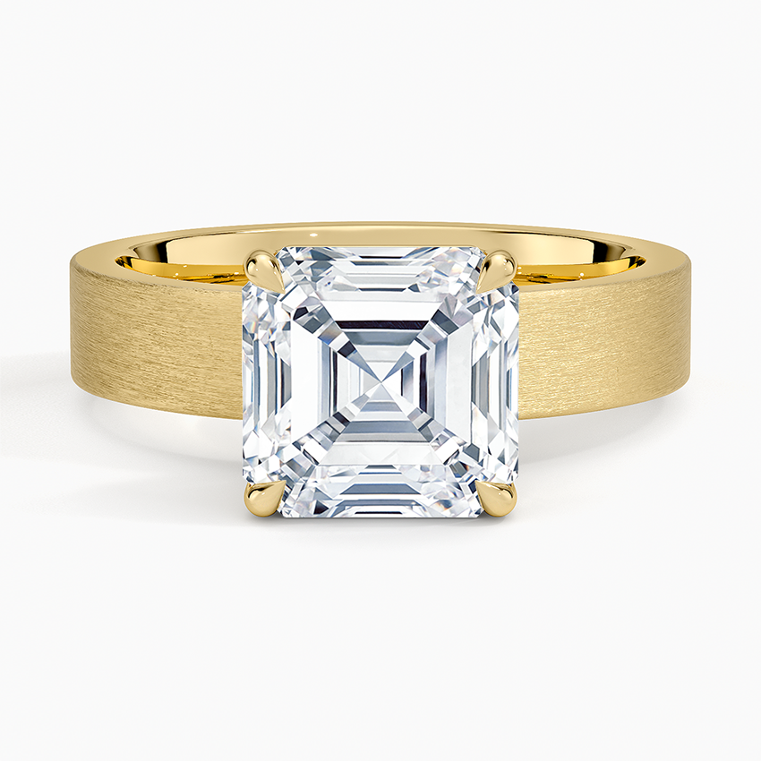 Peyton 4mm Satin Finish Solitaire Ring