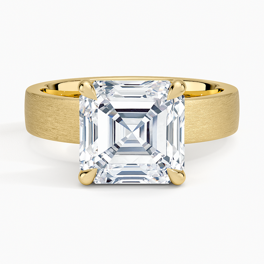 Peyton 4mm Satin Finish Solitaire Ring