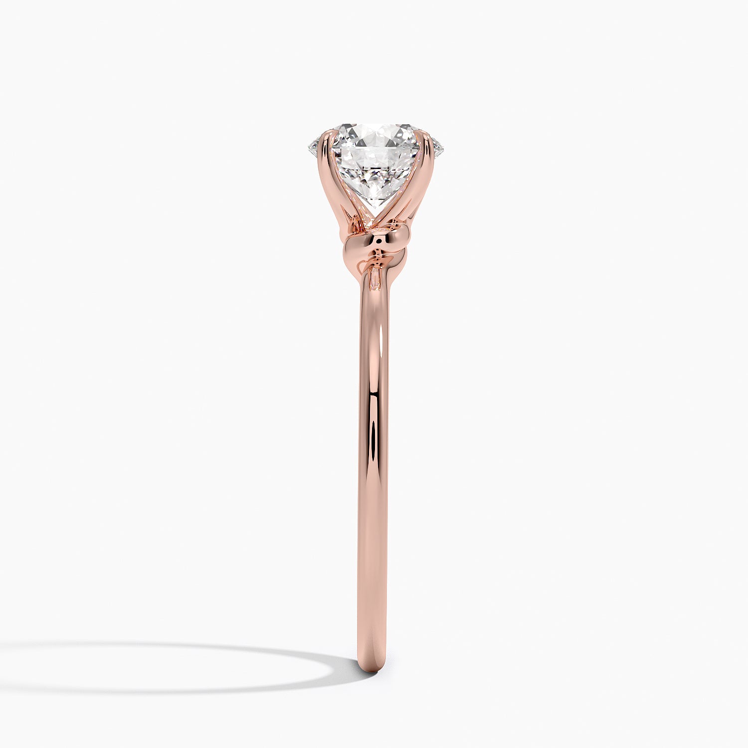 Entwined Solitaire Engagement Ring