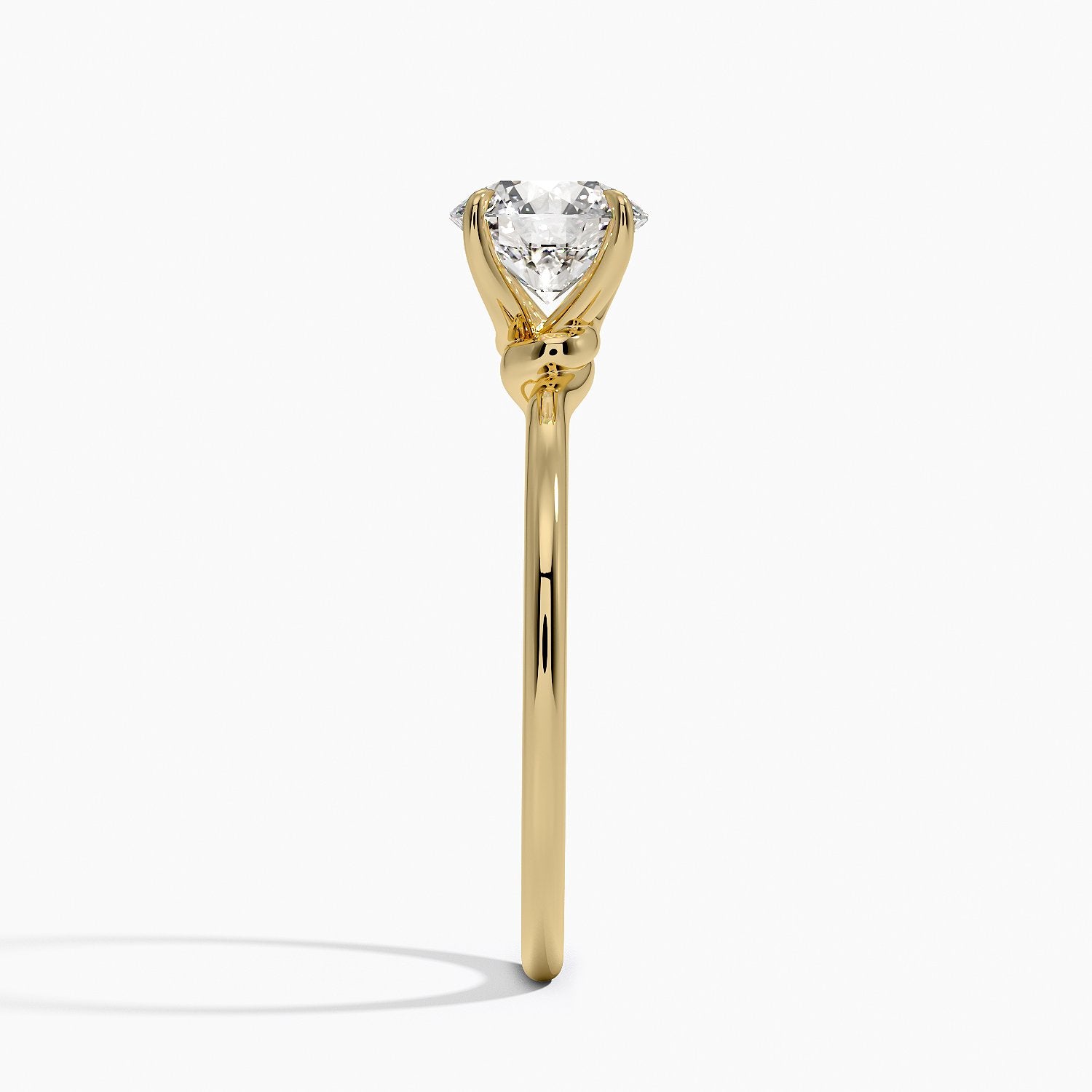 Entwined Solitaire Engagement Ring