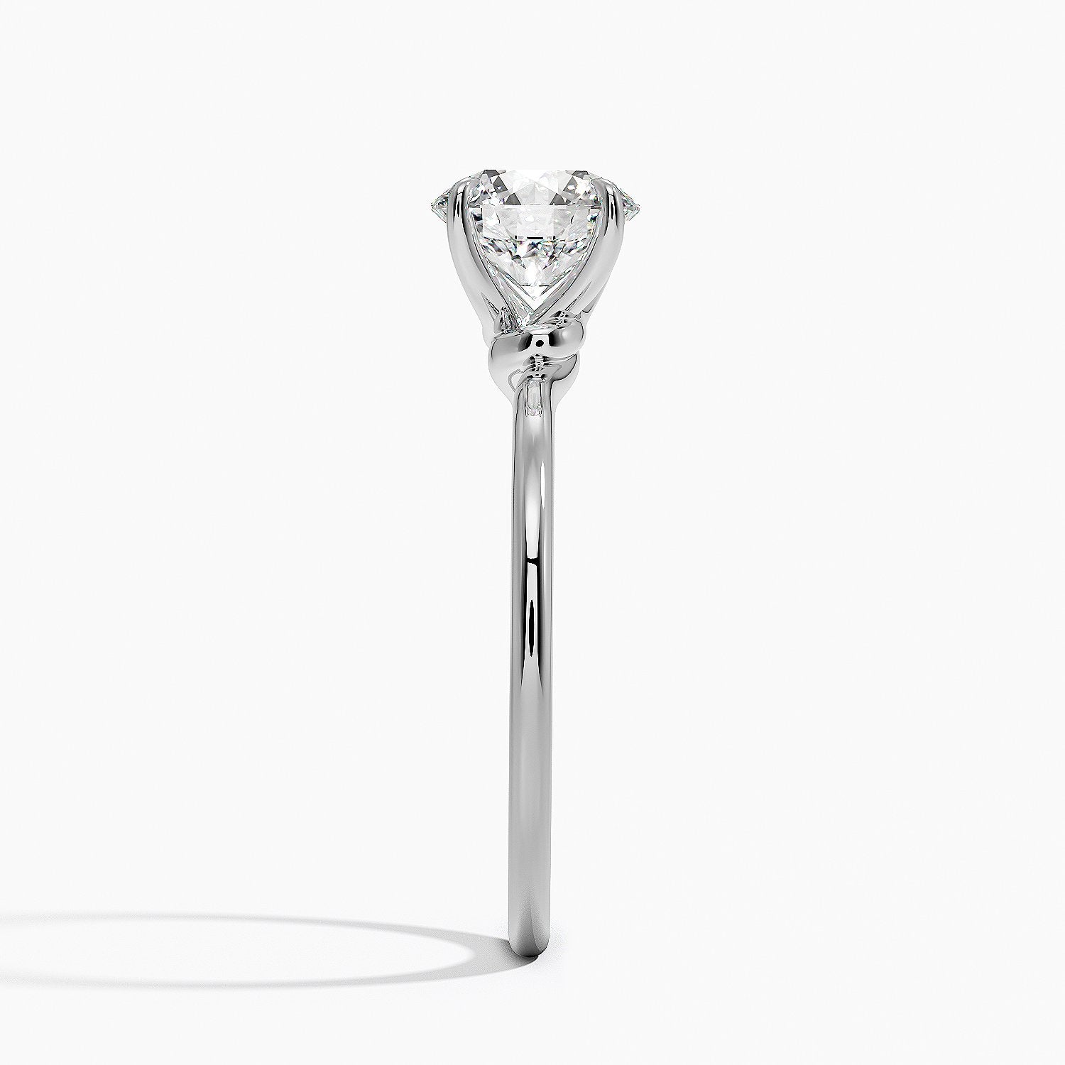 Entwined Solitaire Engagement Ring