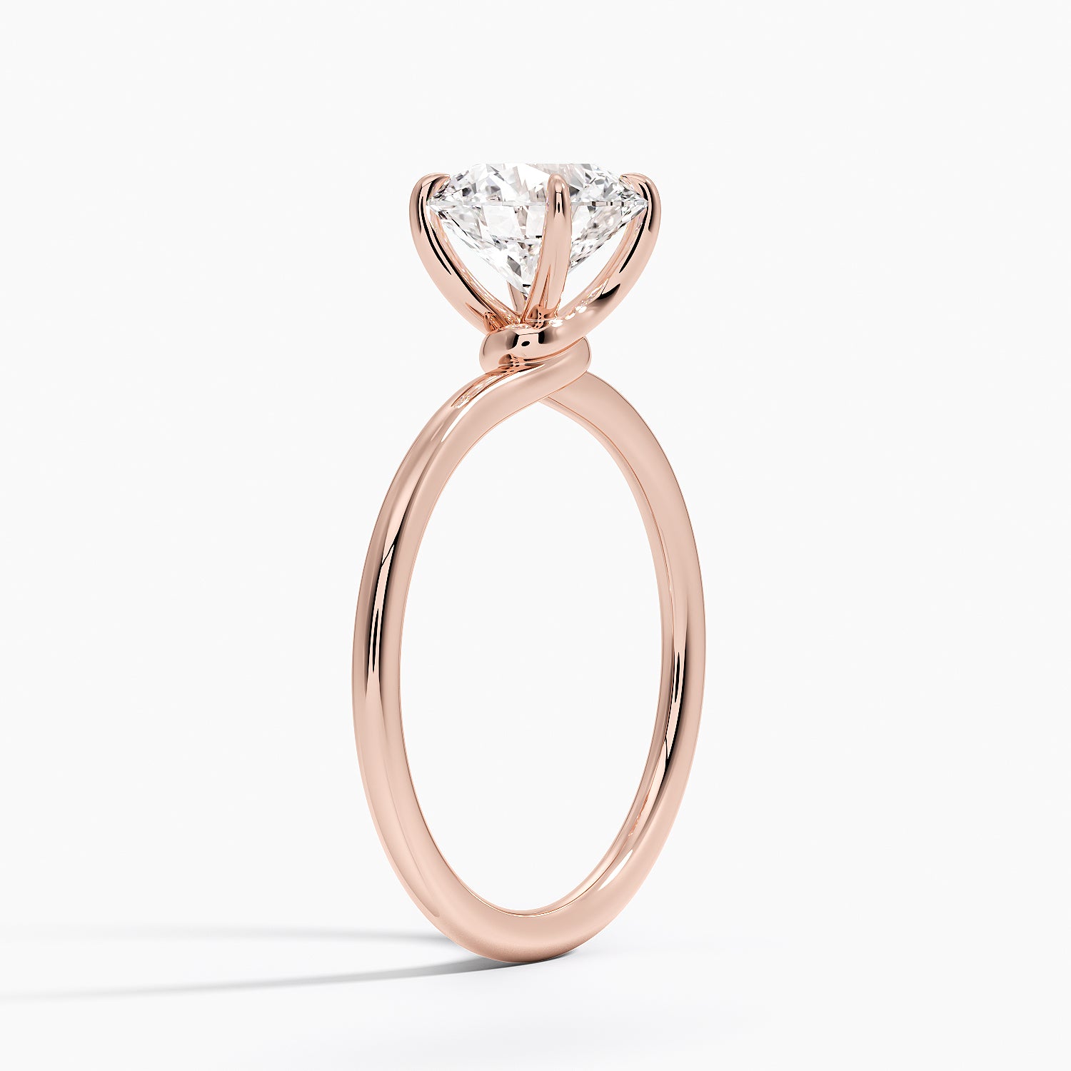 Entwined Solitaire Engagement Ring