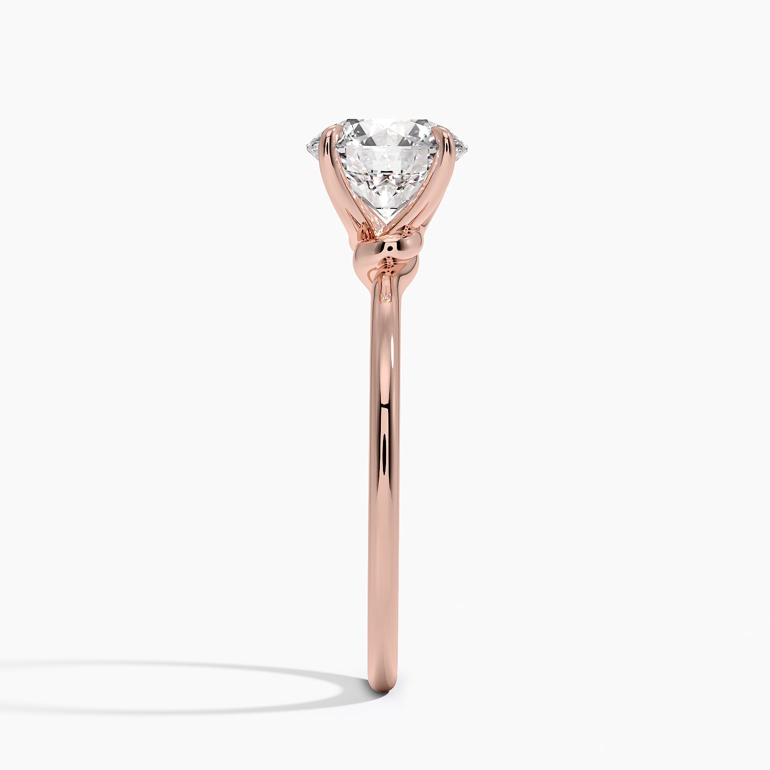 Entwined Solitaire Engagement Ring