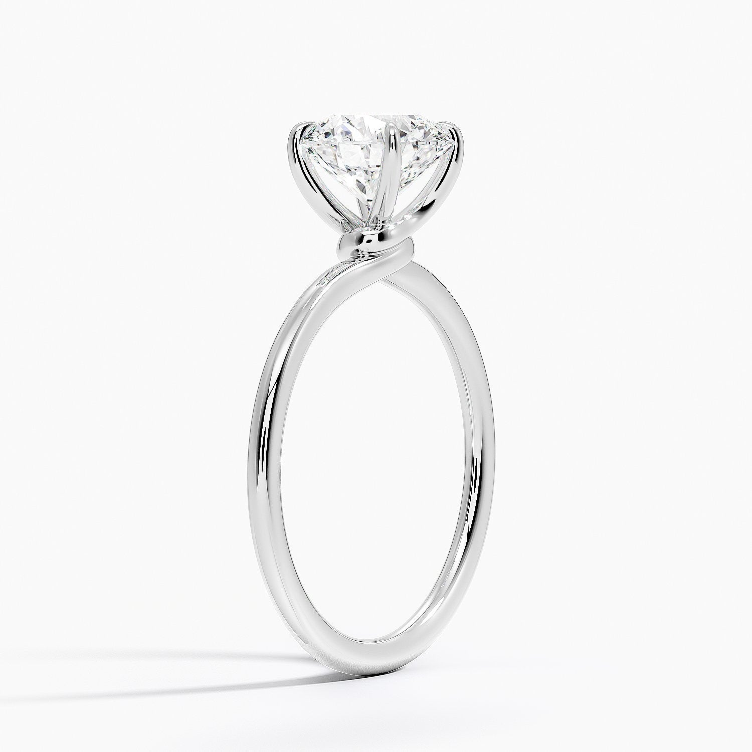 Entwined Solitaire Engagement Ring