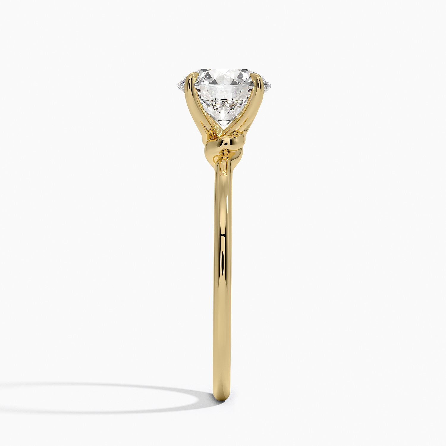 Entwined Solitaire Engagement Ring