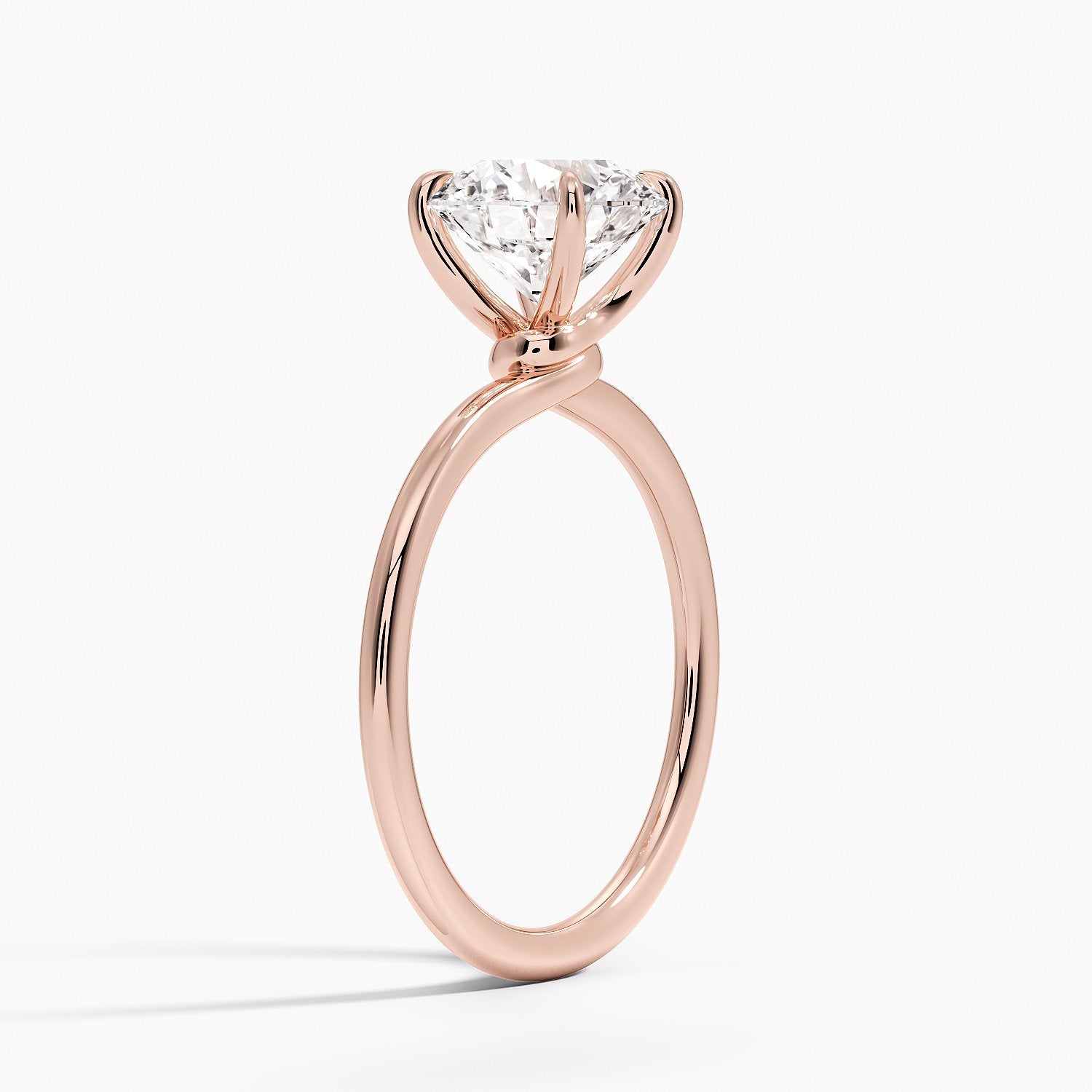 Entwined Solitaire Engagement Ring