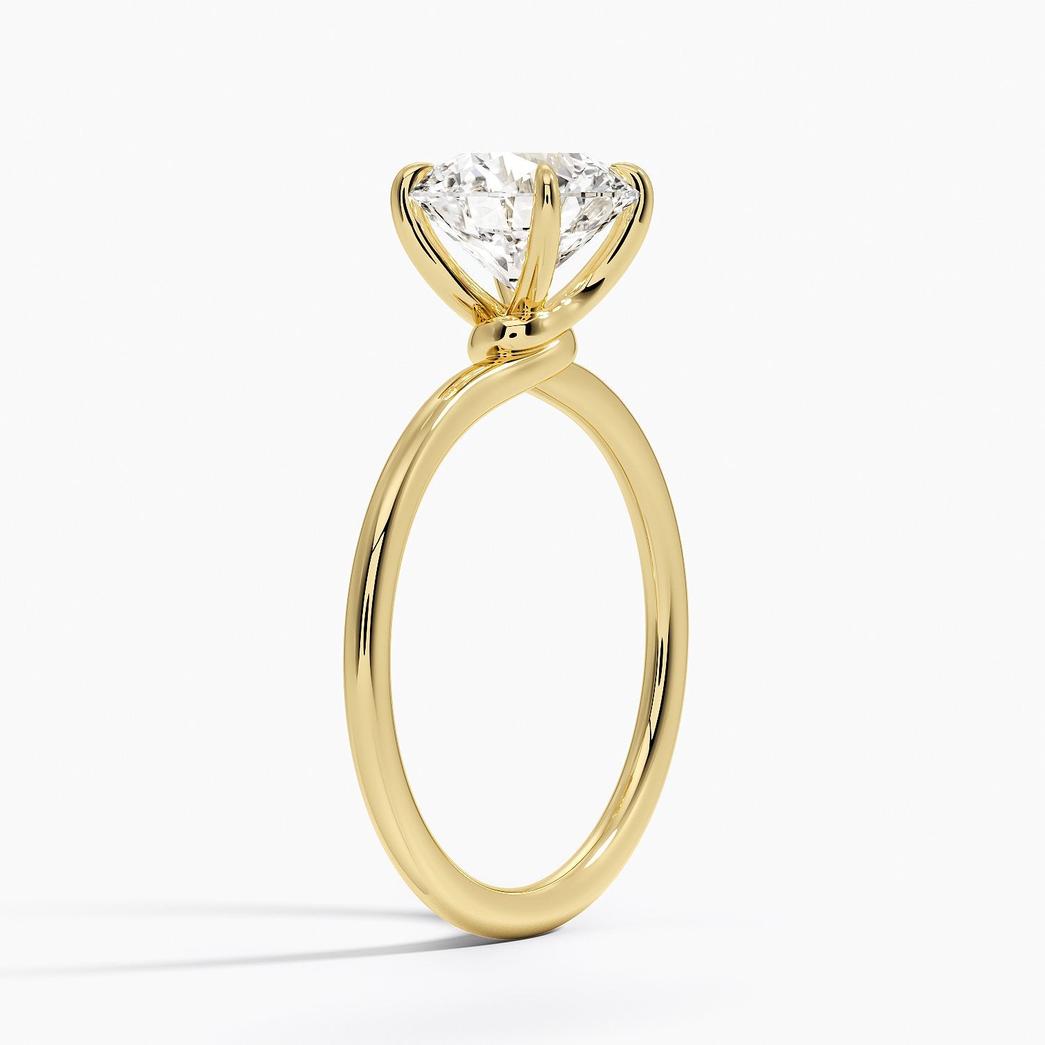 Entwined Solitaire Engagement Ring
