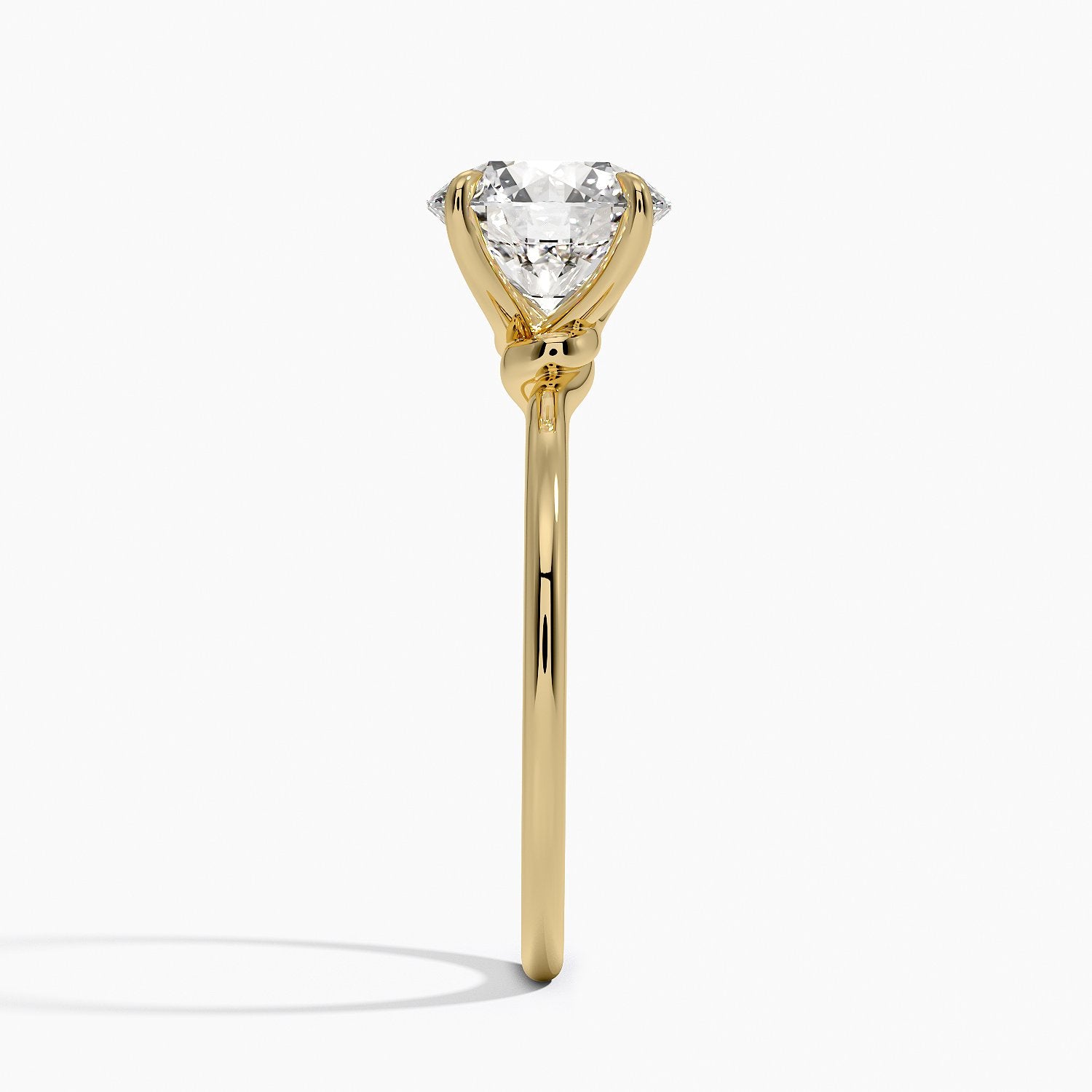 Entwined Solitaire Engagement Ring