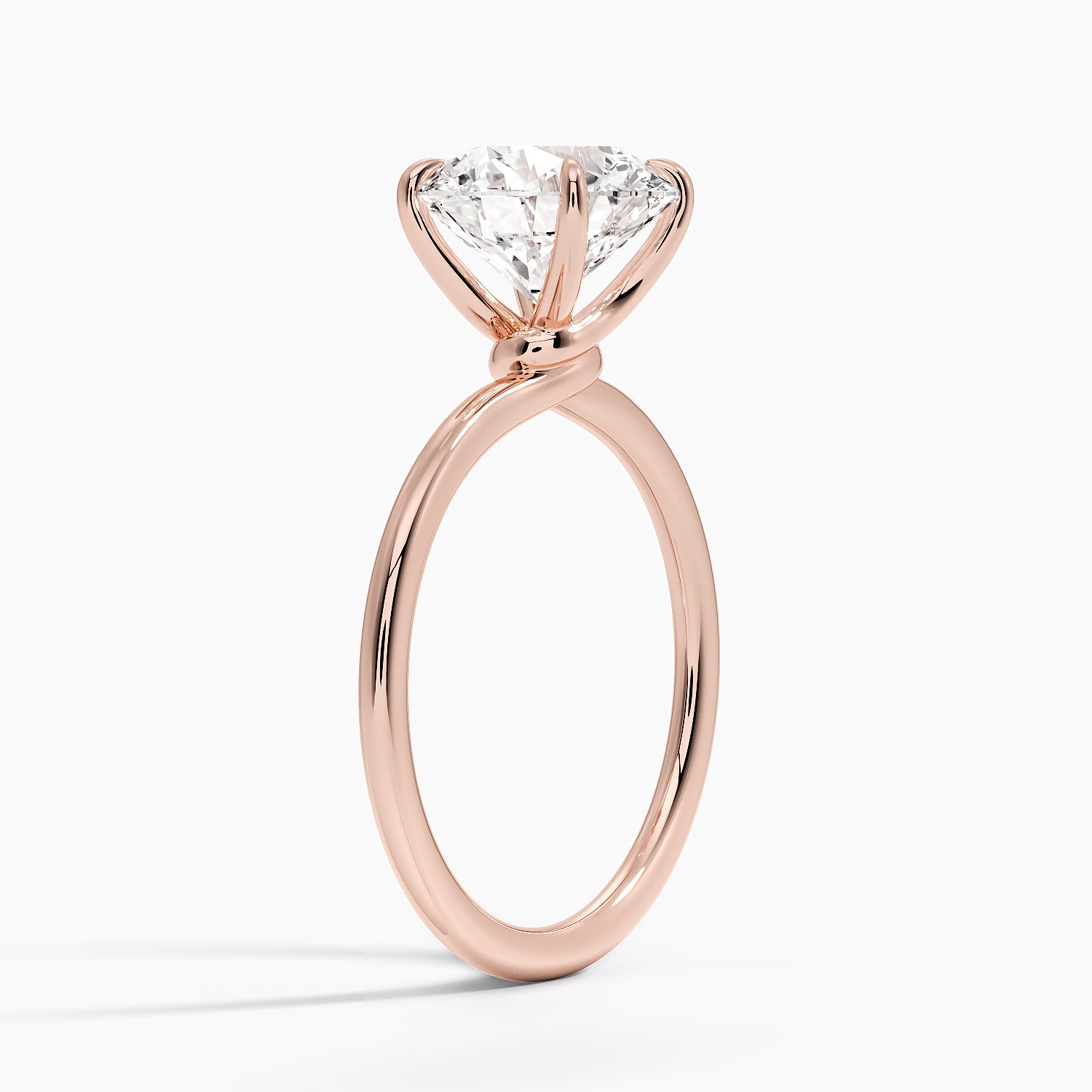 Entwined Solitaire Engagement Ring