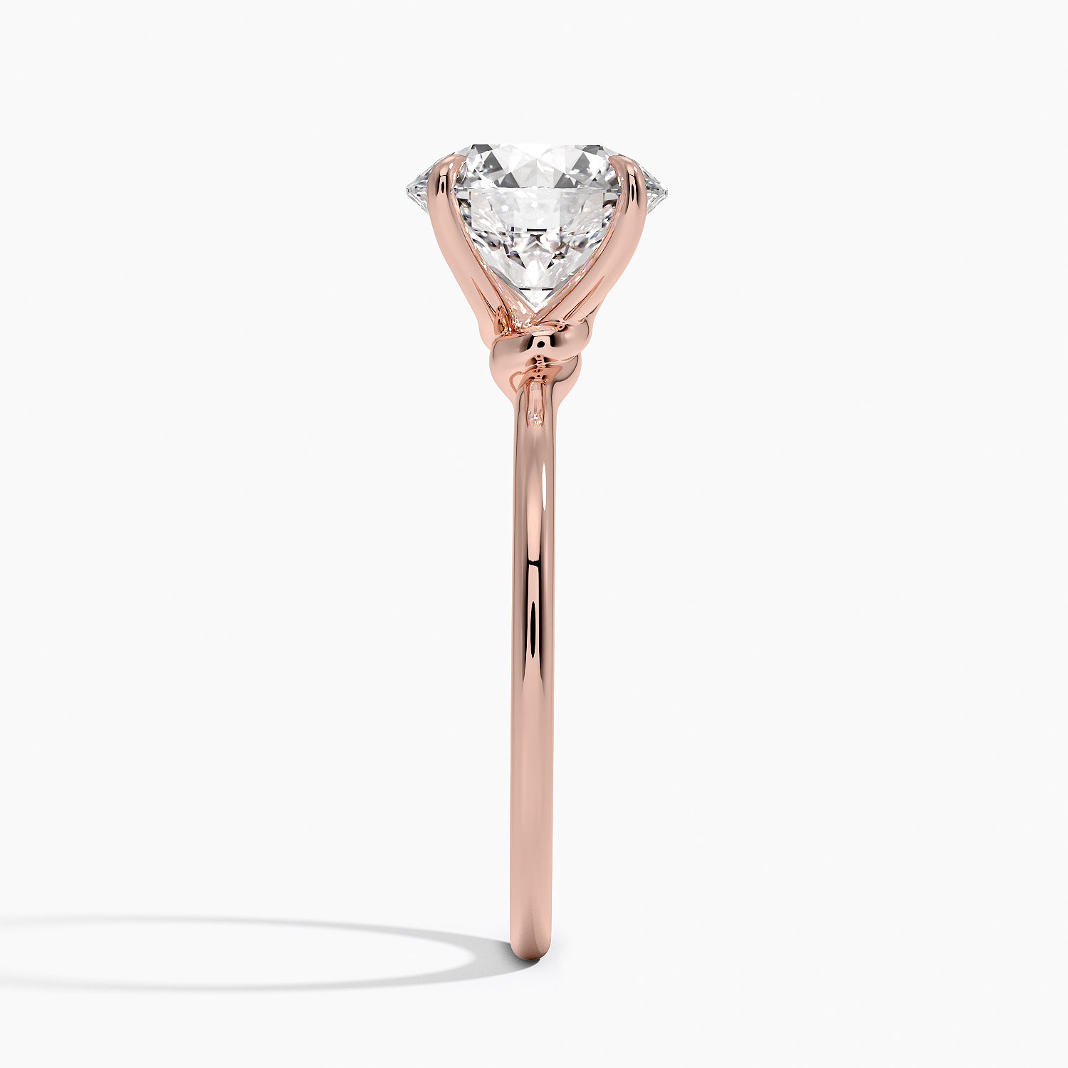 Entwined Solitaire Engagement Ring