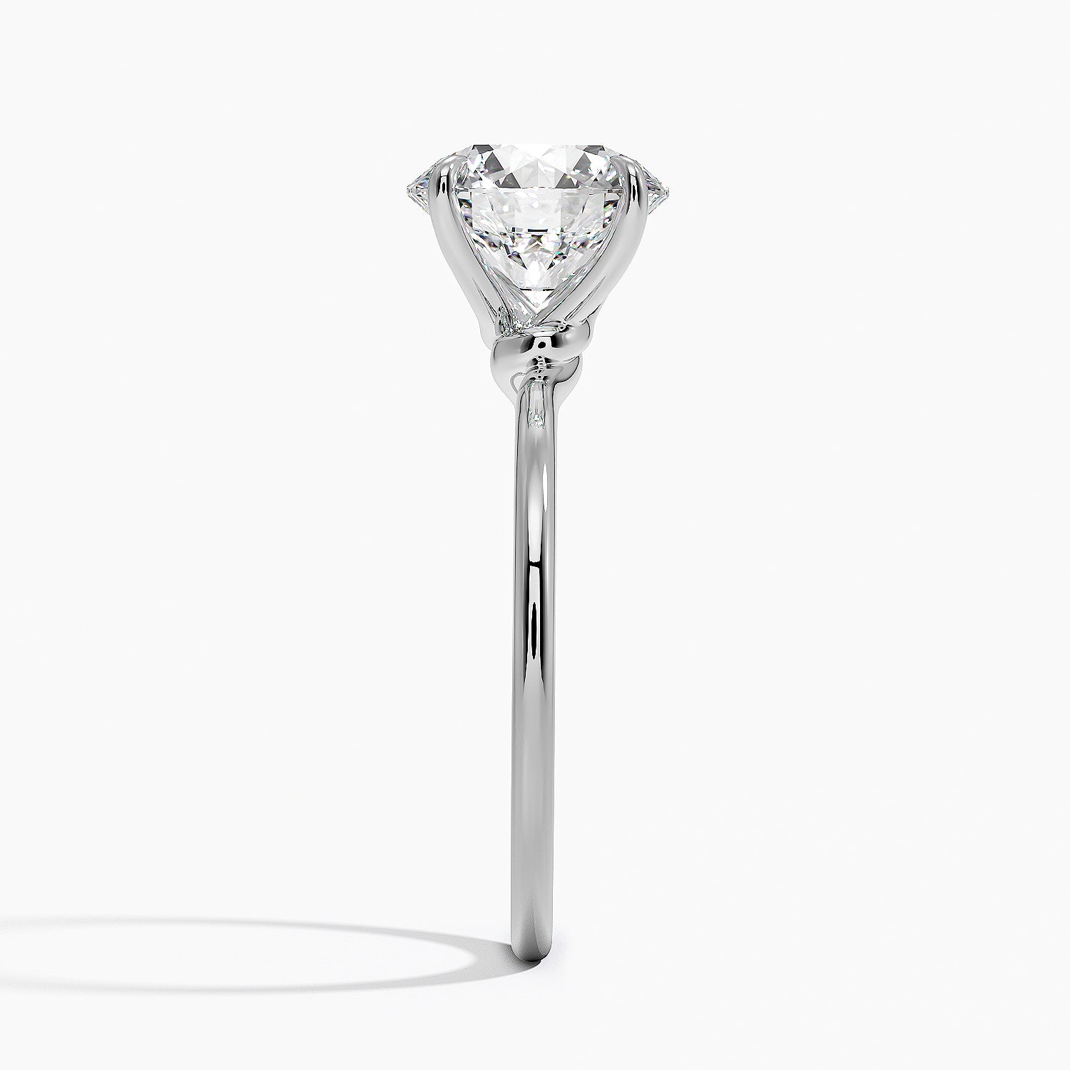 Entwined Solitaire Engagement Ring