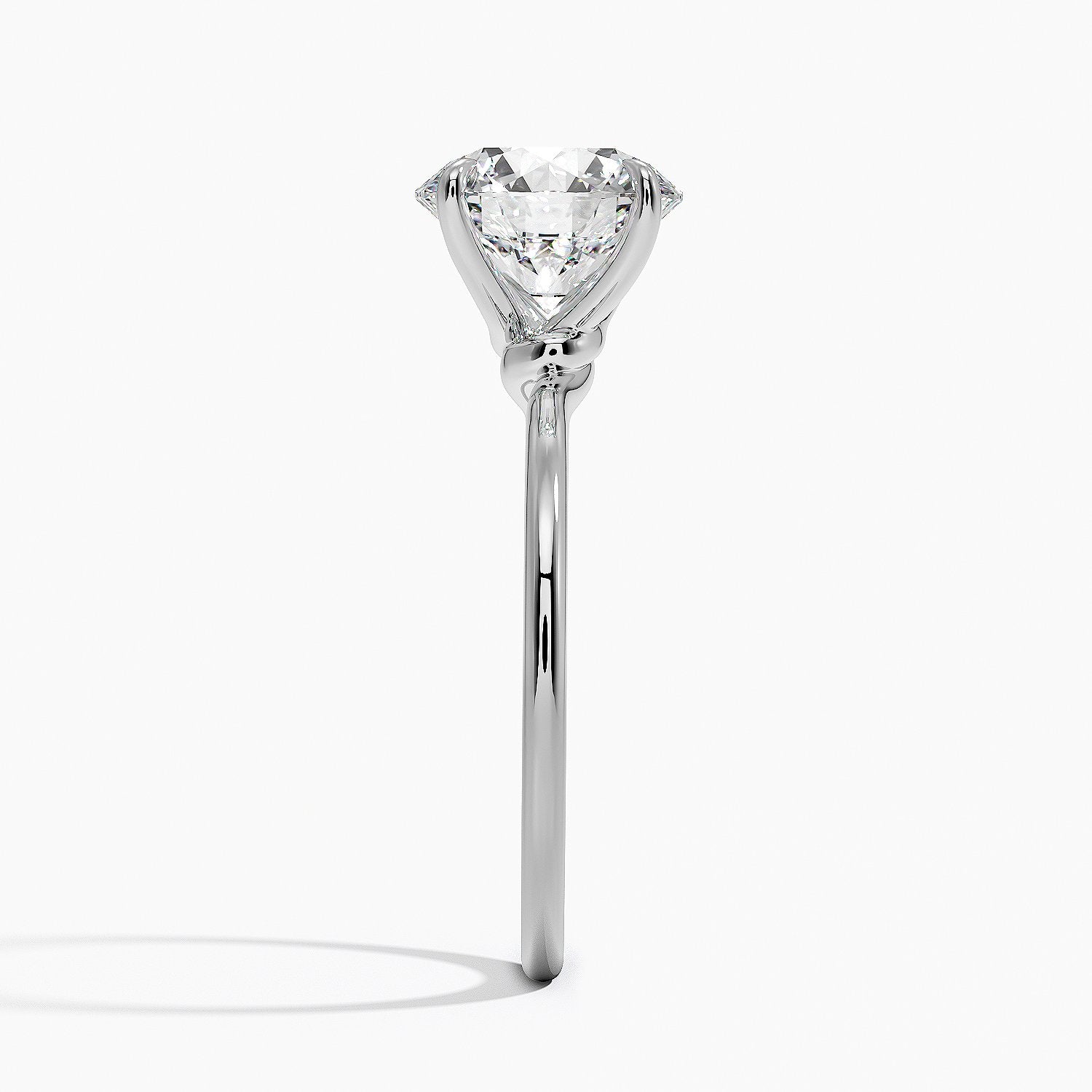 Entwined Solitaire Engagement Ring