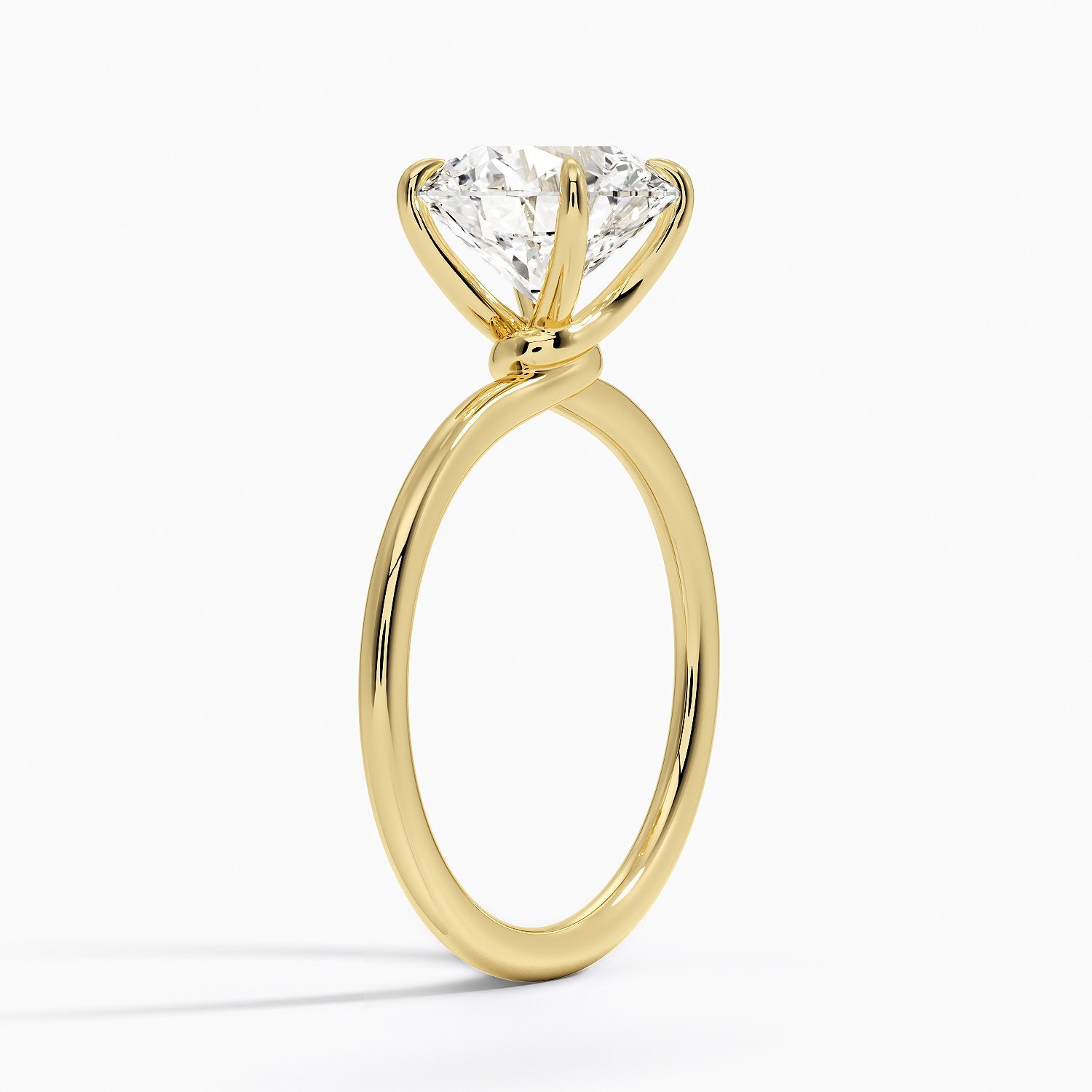 Entwined Solitaire Engagement Ring