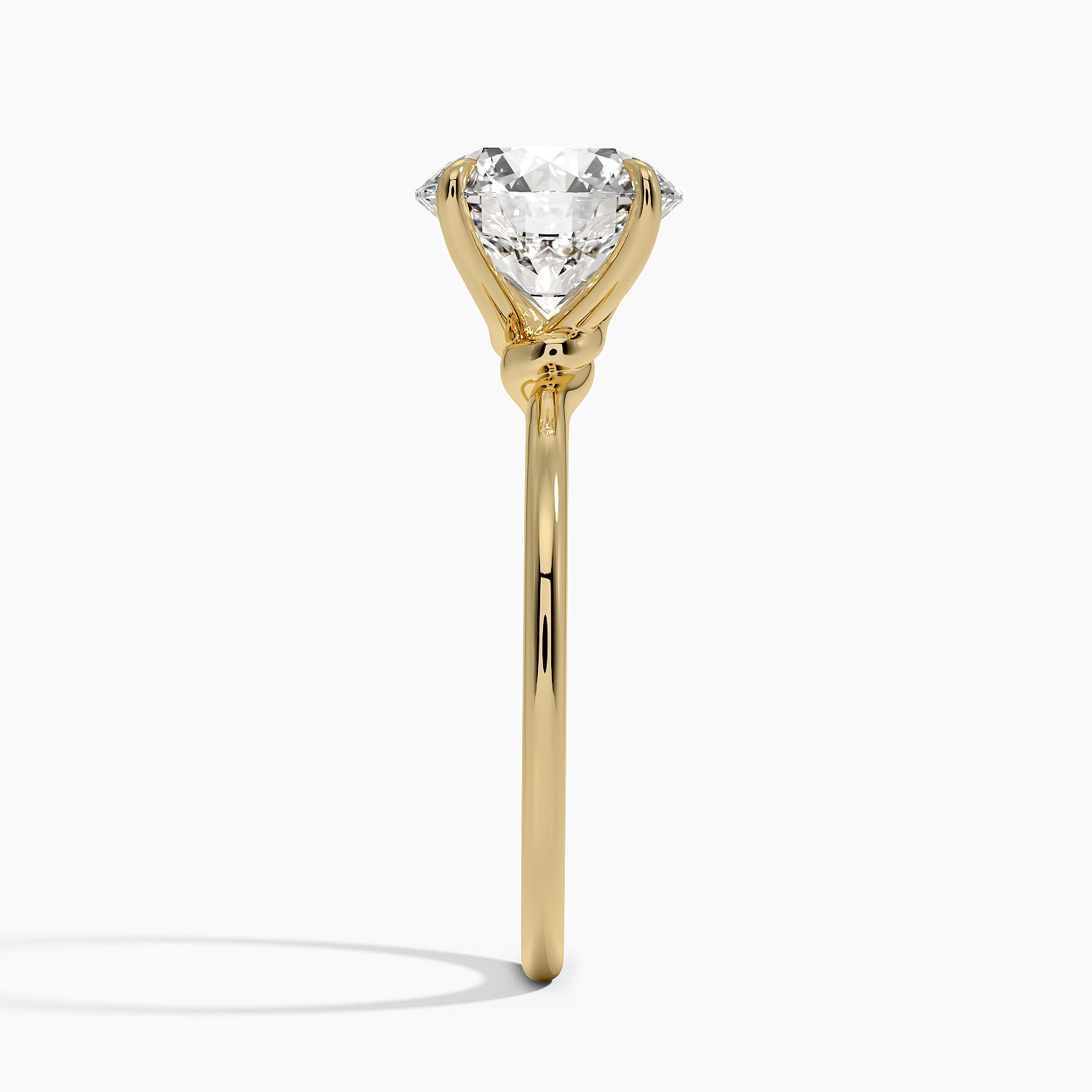 Entwined Solitaire Engagement Ring