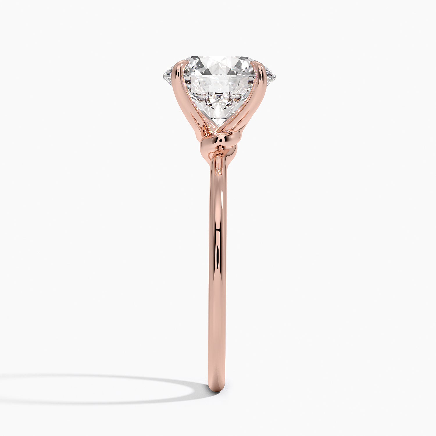 Entwined Solitaire Engagement Ring