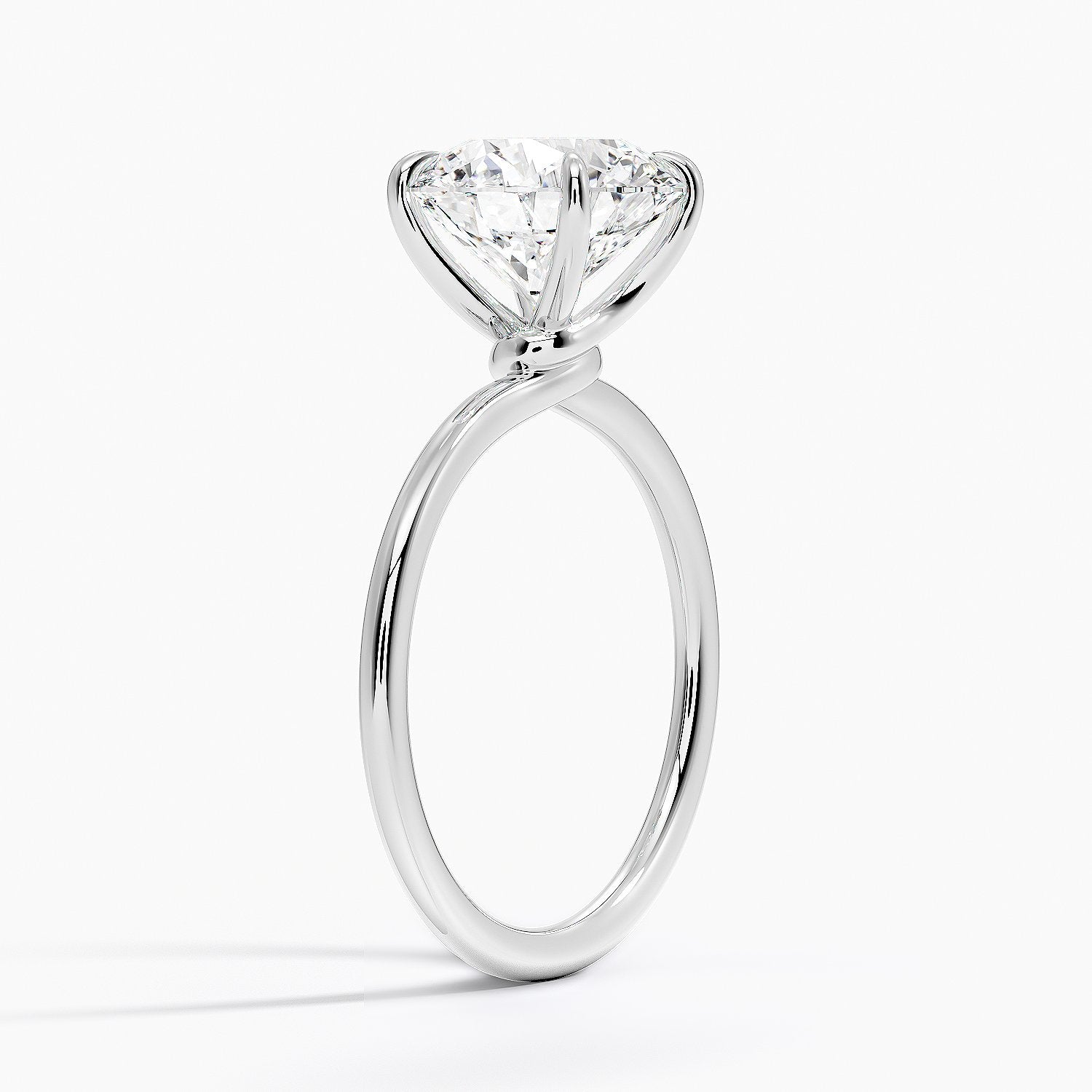Entwined Solitaire Engagement Ring