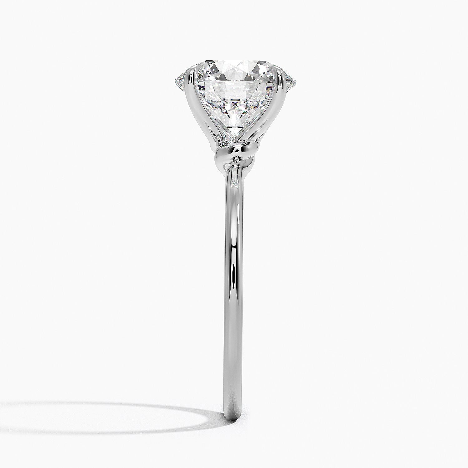 Entwined Solitaire Engagement Ring