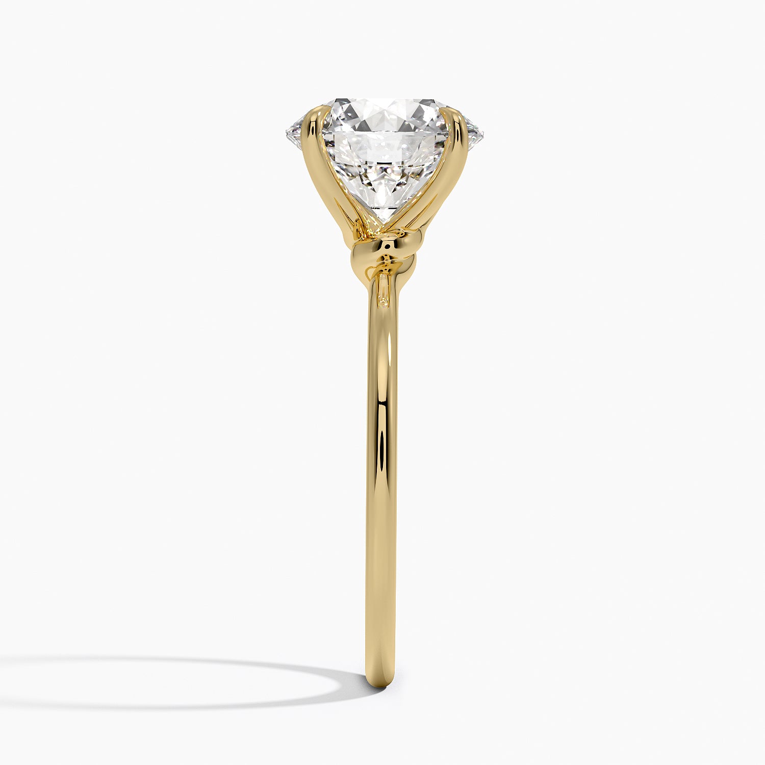 Entwined Solitaire Engagement Ring