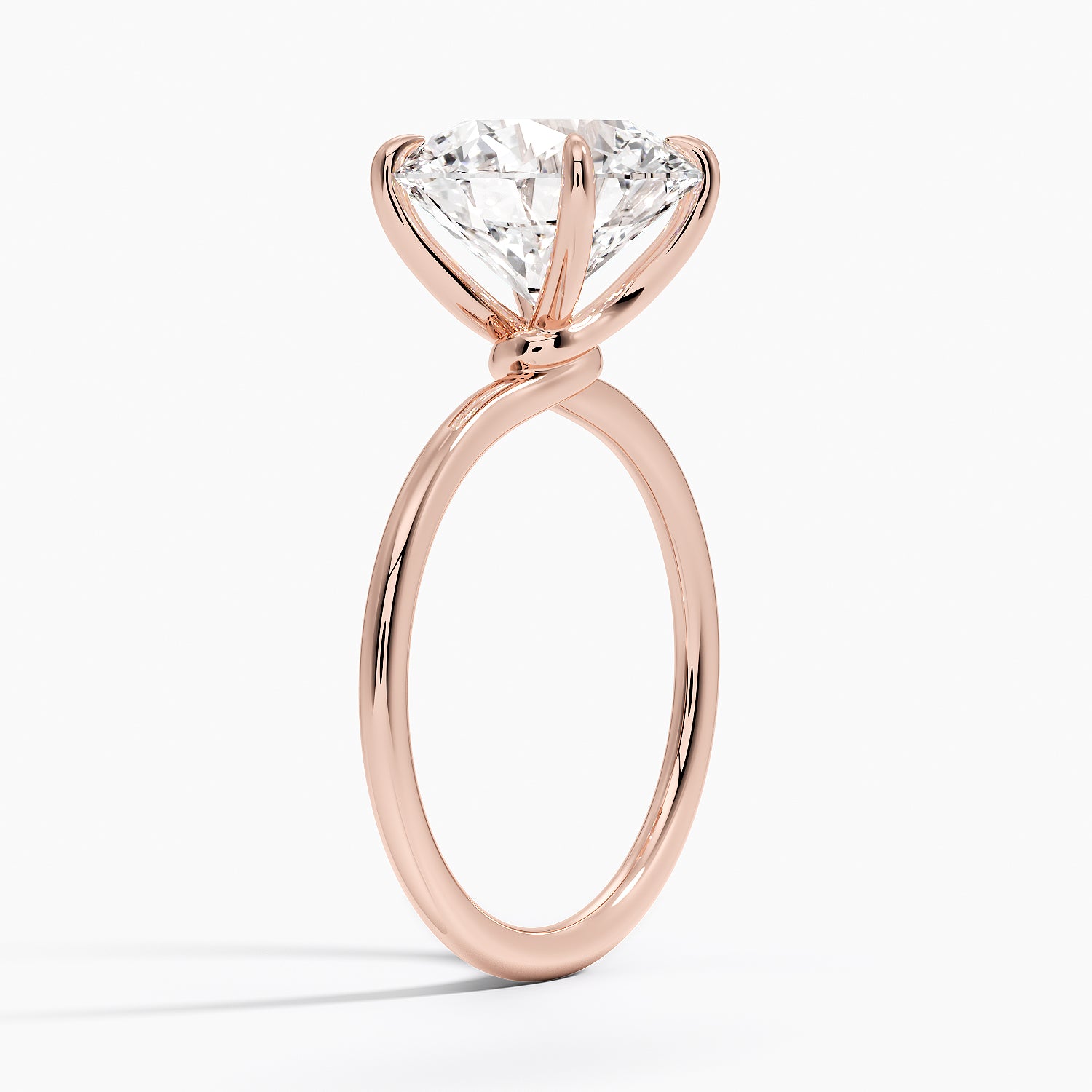 Entwined Solitaire Engagement Ring