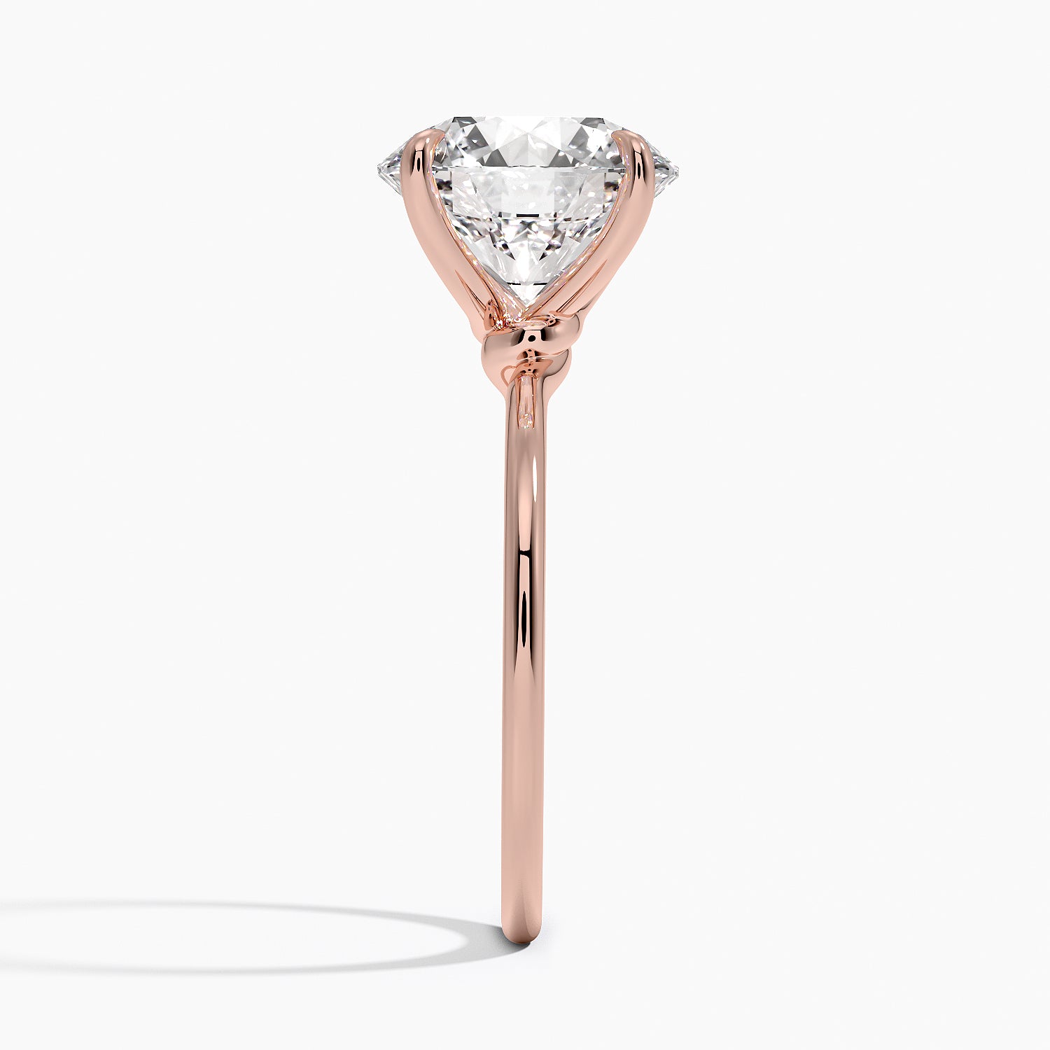 Entwined Solitaire Engagement Ring