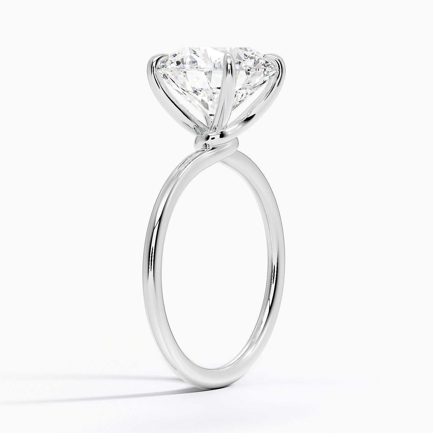 Entwined Solitaire Engagement Ring