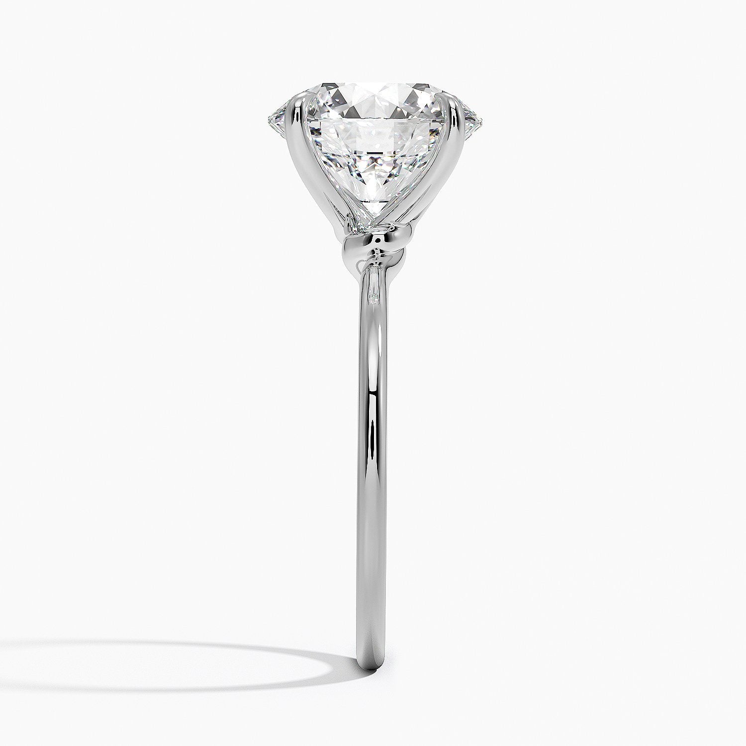 Entwined Solitaire Engagement Ring