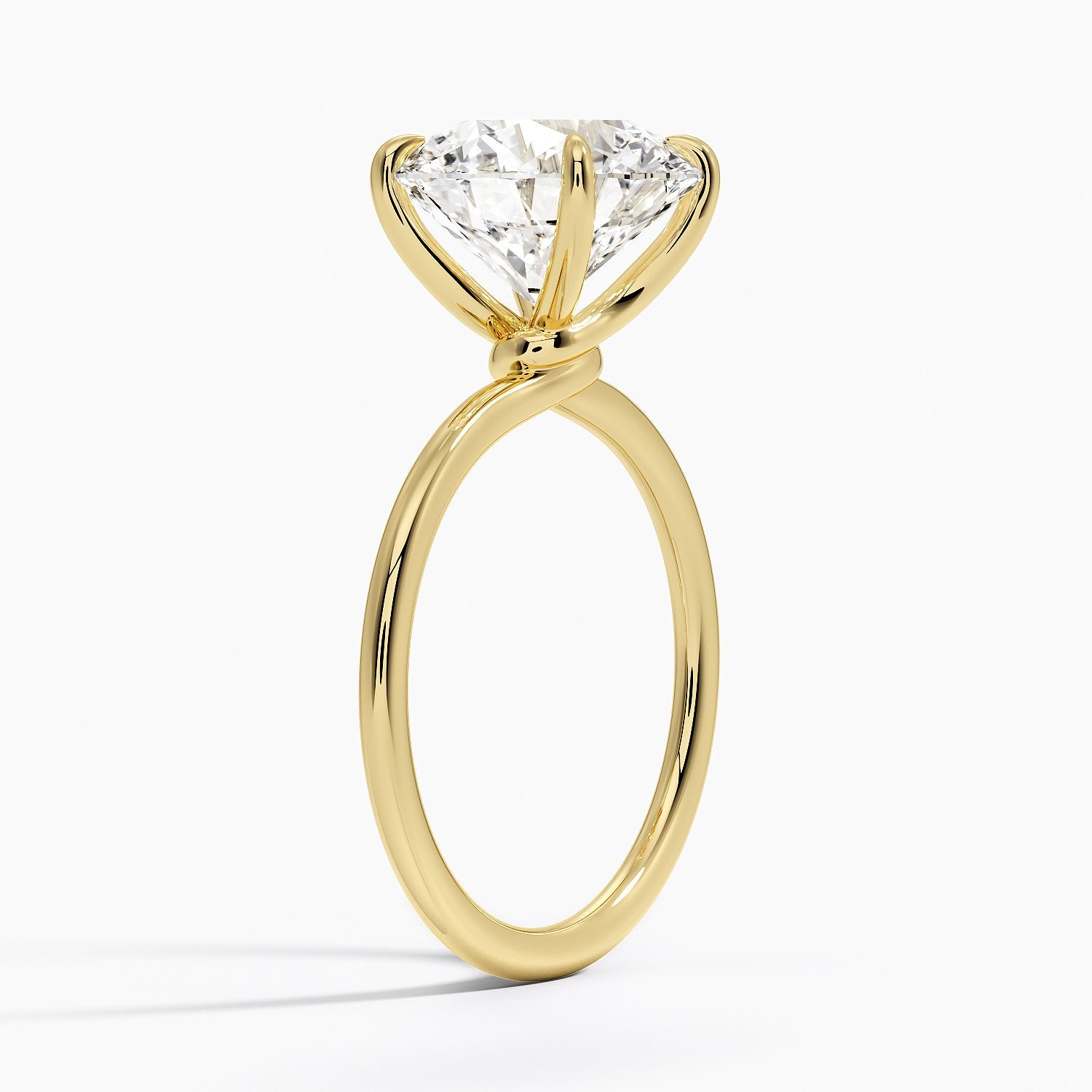 Entwined Solitaire Engagement Ring