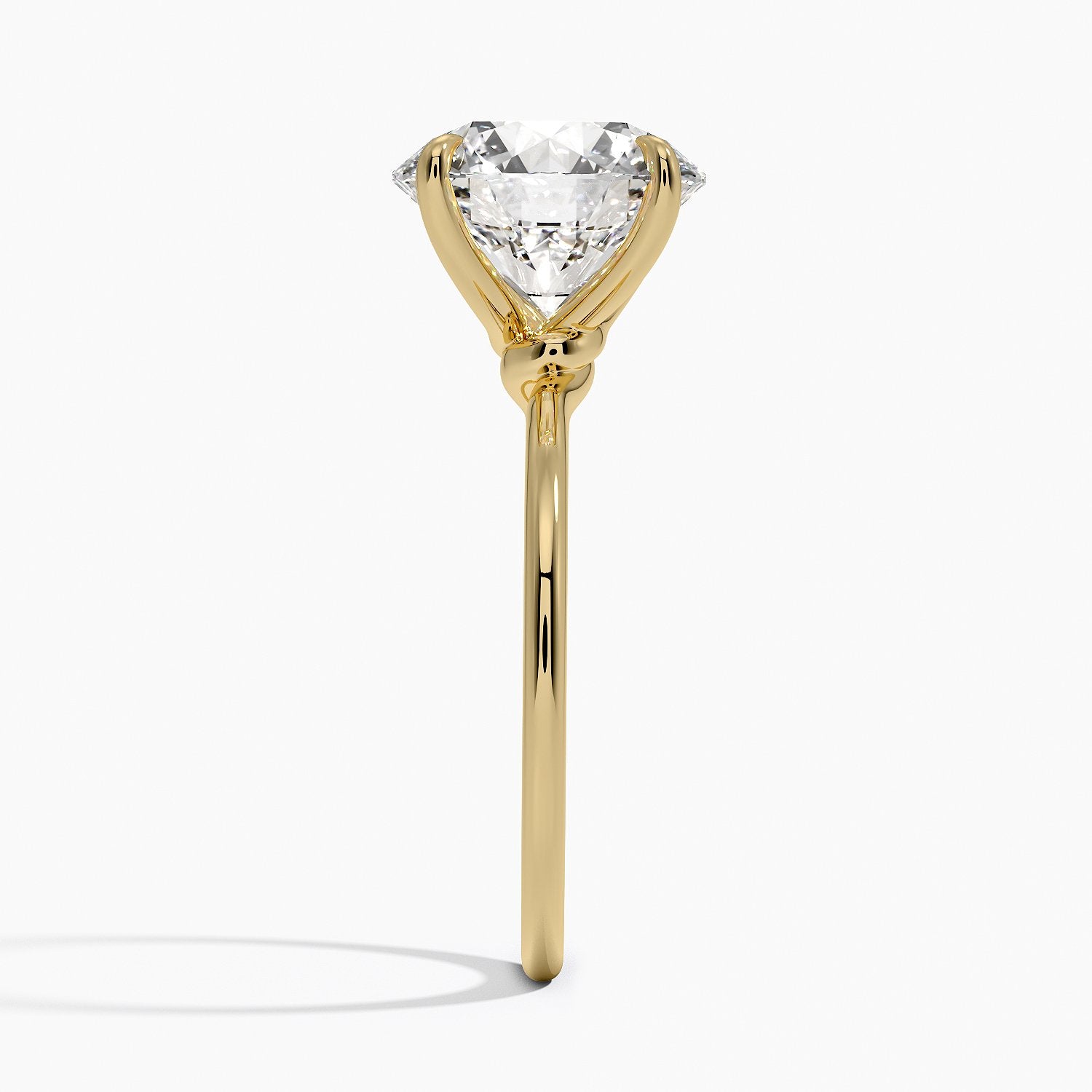 Entwined Solitaire Engagement Ring