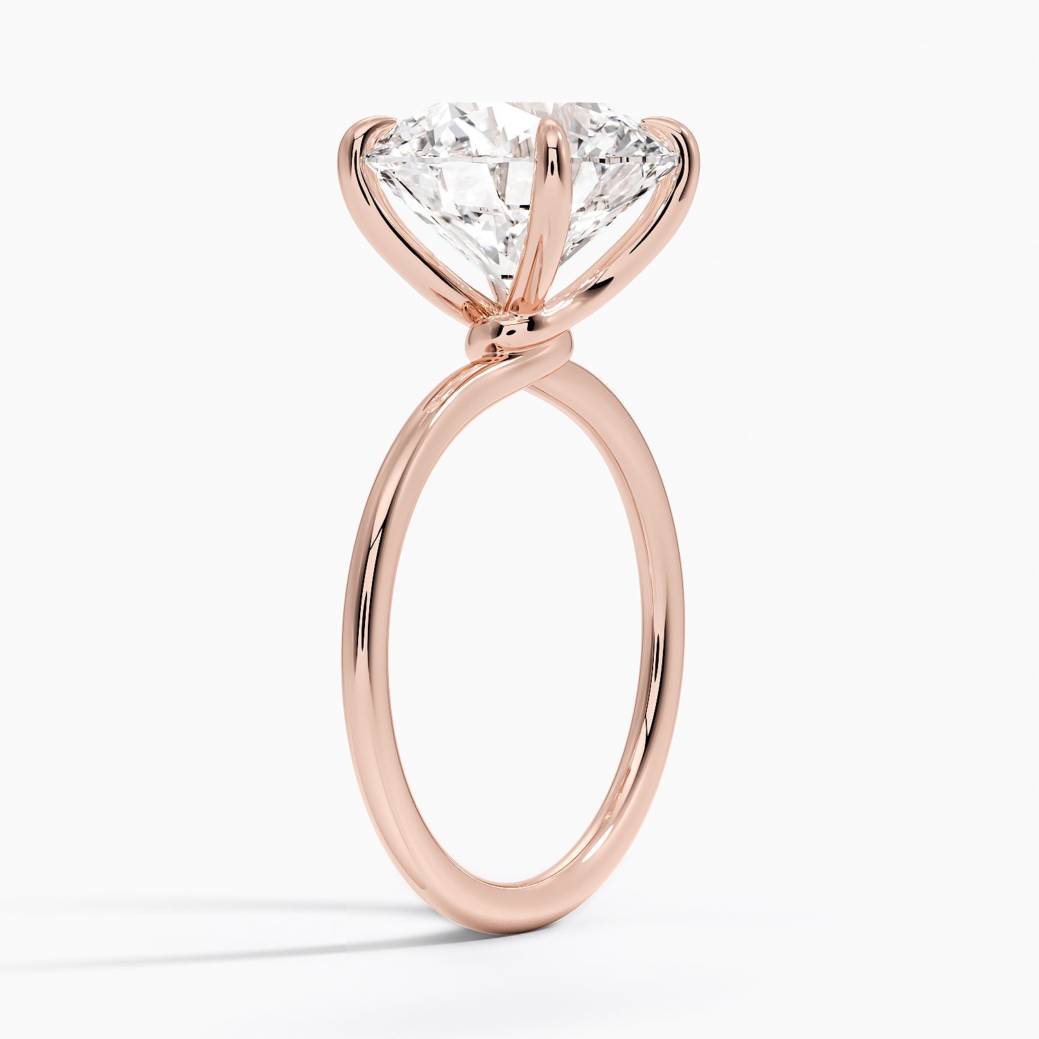 Entwined Solitaire Engagement Ring