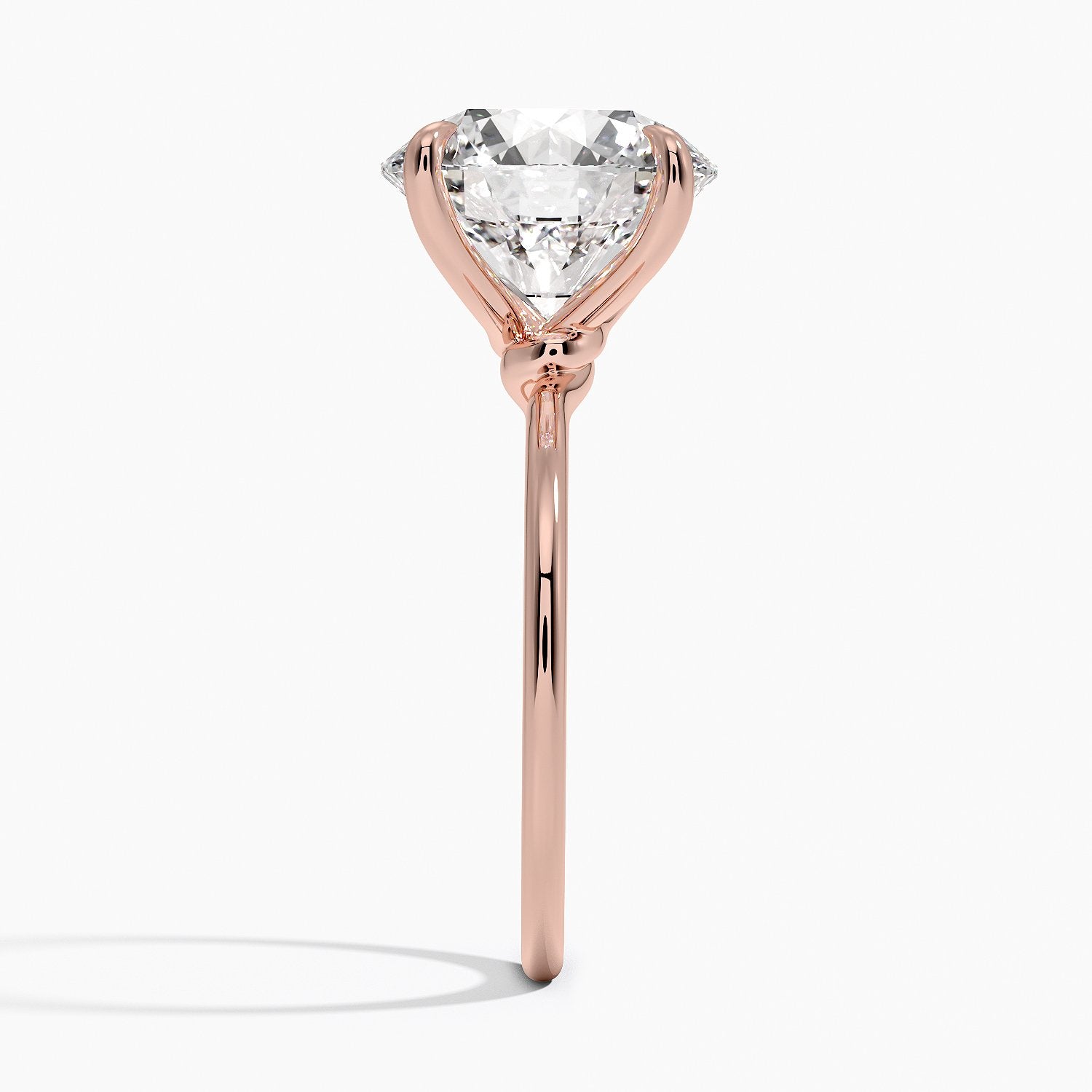 Entwined Solitaire Engagement Ring