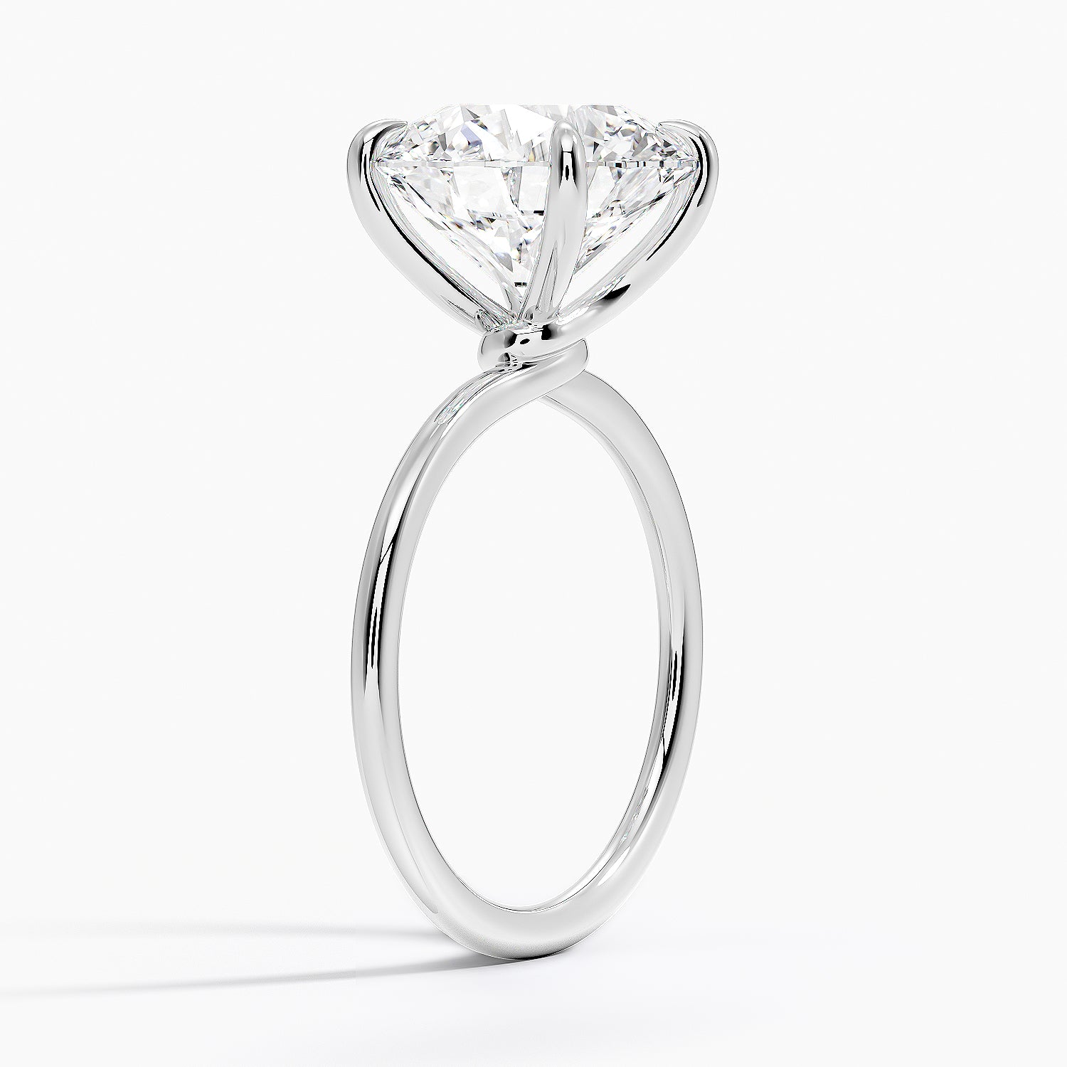 Entwined Solitaire Engagement Ring