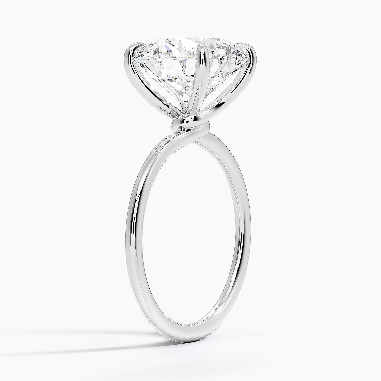Entwined Solitaire Engagement Ring