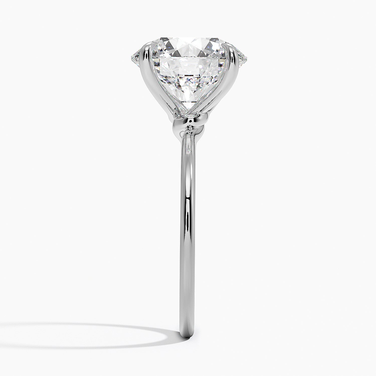 Entwined Solitaire Engagement Ring