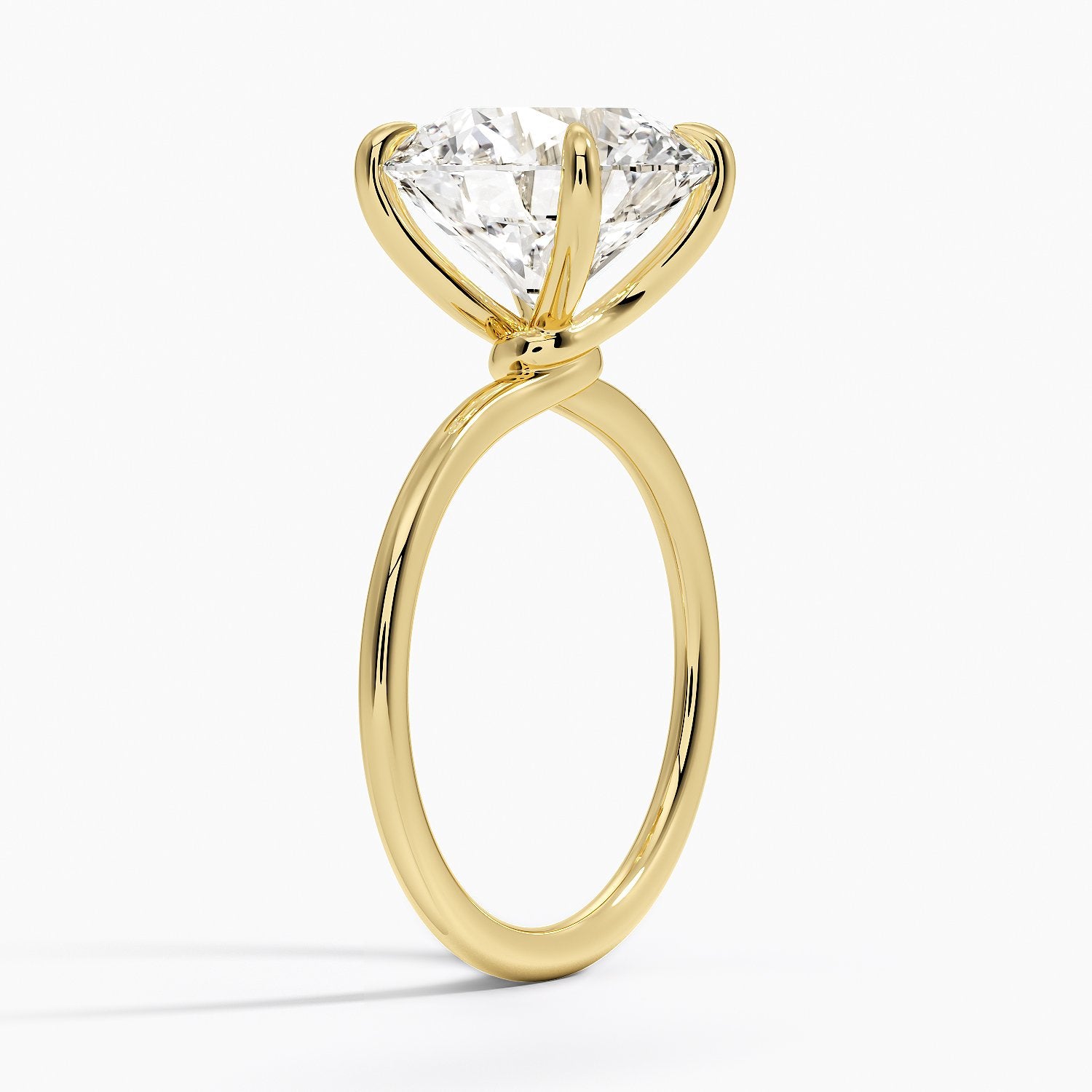 Entwined Solitaire Engagement Ring
