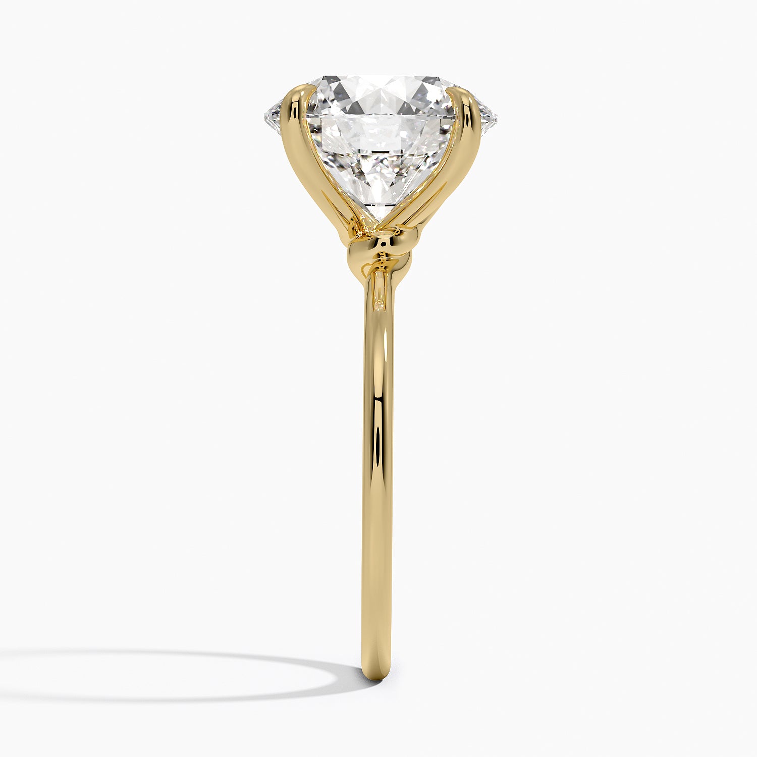 Entwined Solitaire Engagement Ring