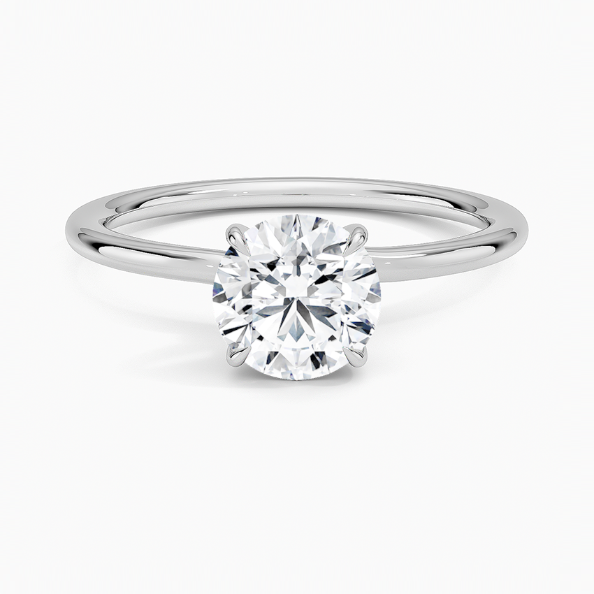 Entwined Solitaire Engagement Ring