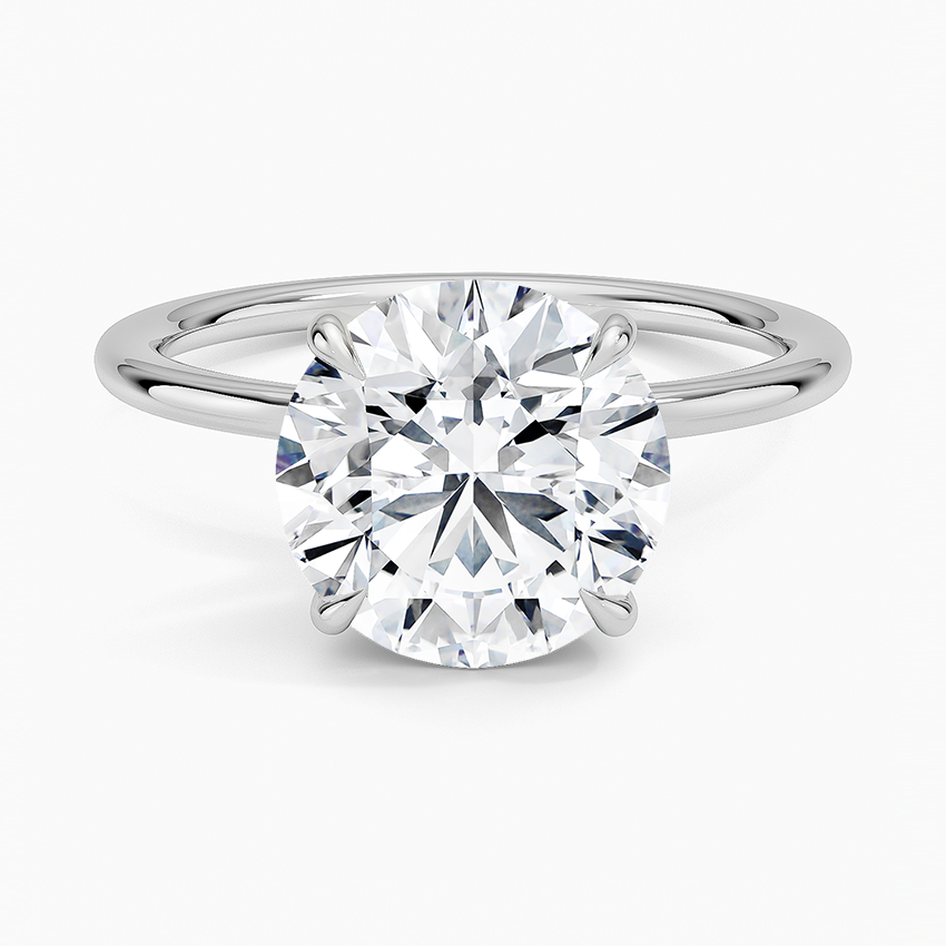 Entwined Solitaire Engagement Ring