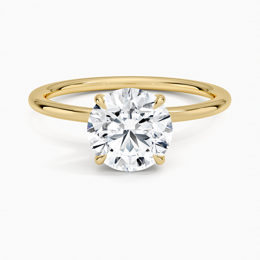 Entwined Solitaire Engagement Ring