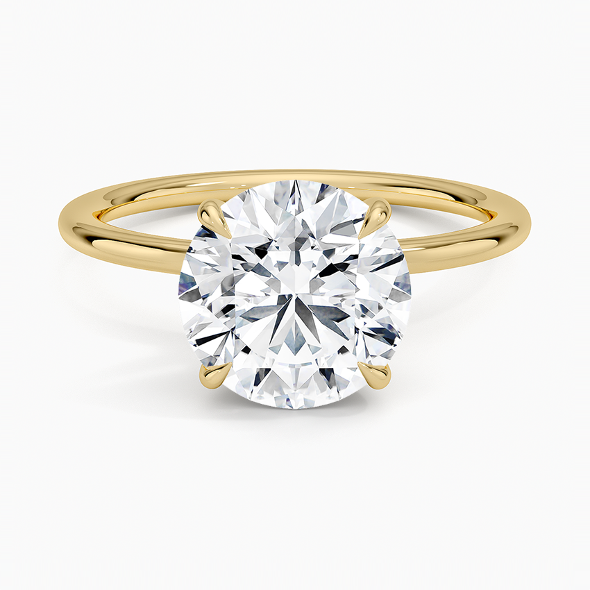 Entwined Solitaire Engagement Ring