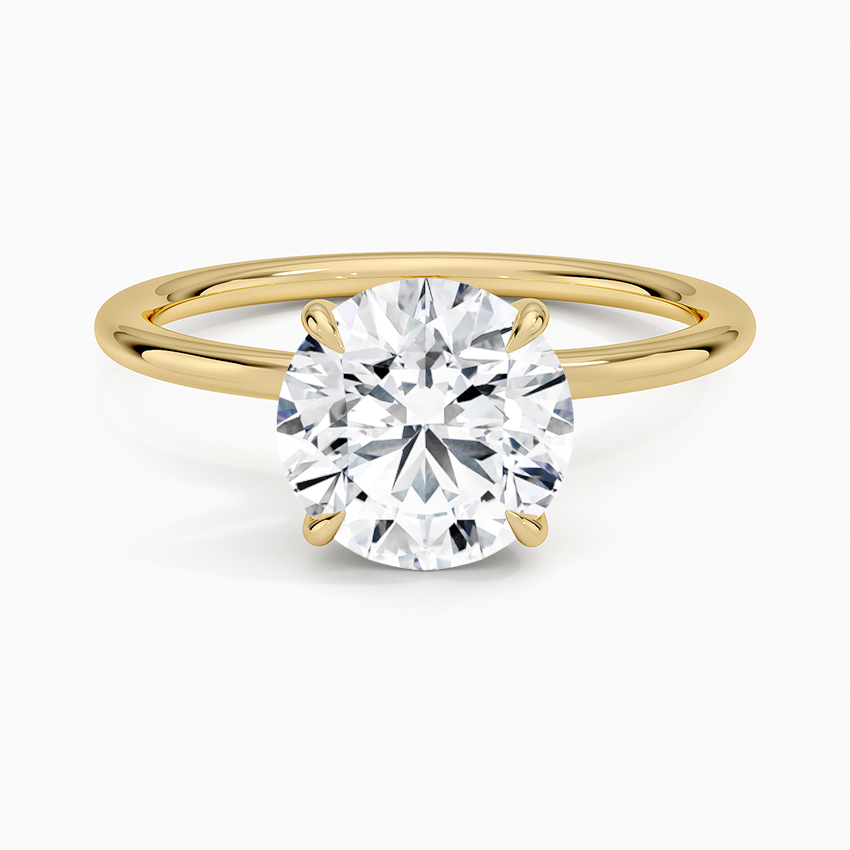 Entwined Solitaire Engagement Ring