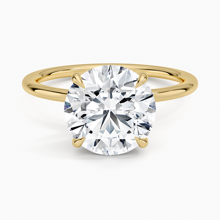Entwined Solitaire Engagement Ring
