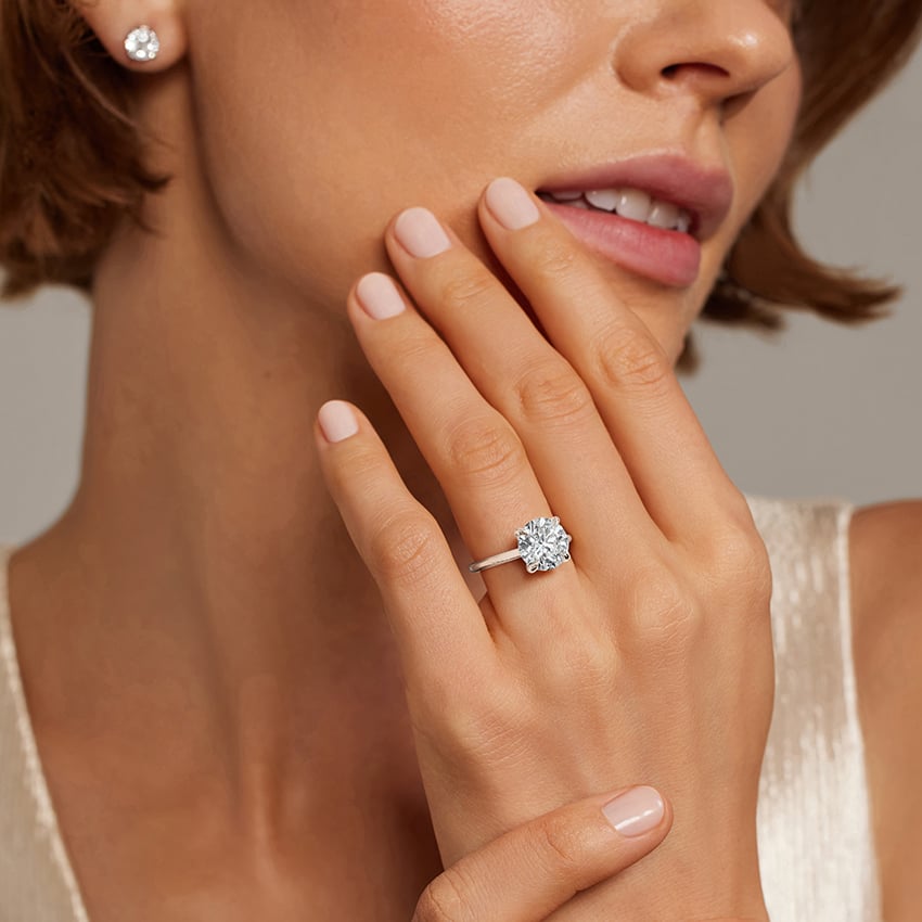 Elodie Engagement Ring Low Profile