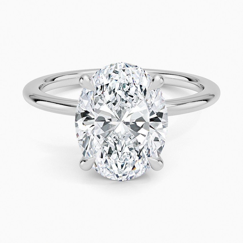 Petite Elodie Oval Engagement Ring