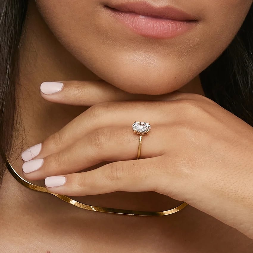 Elodie Engagement Ring Low Profile